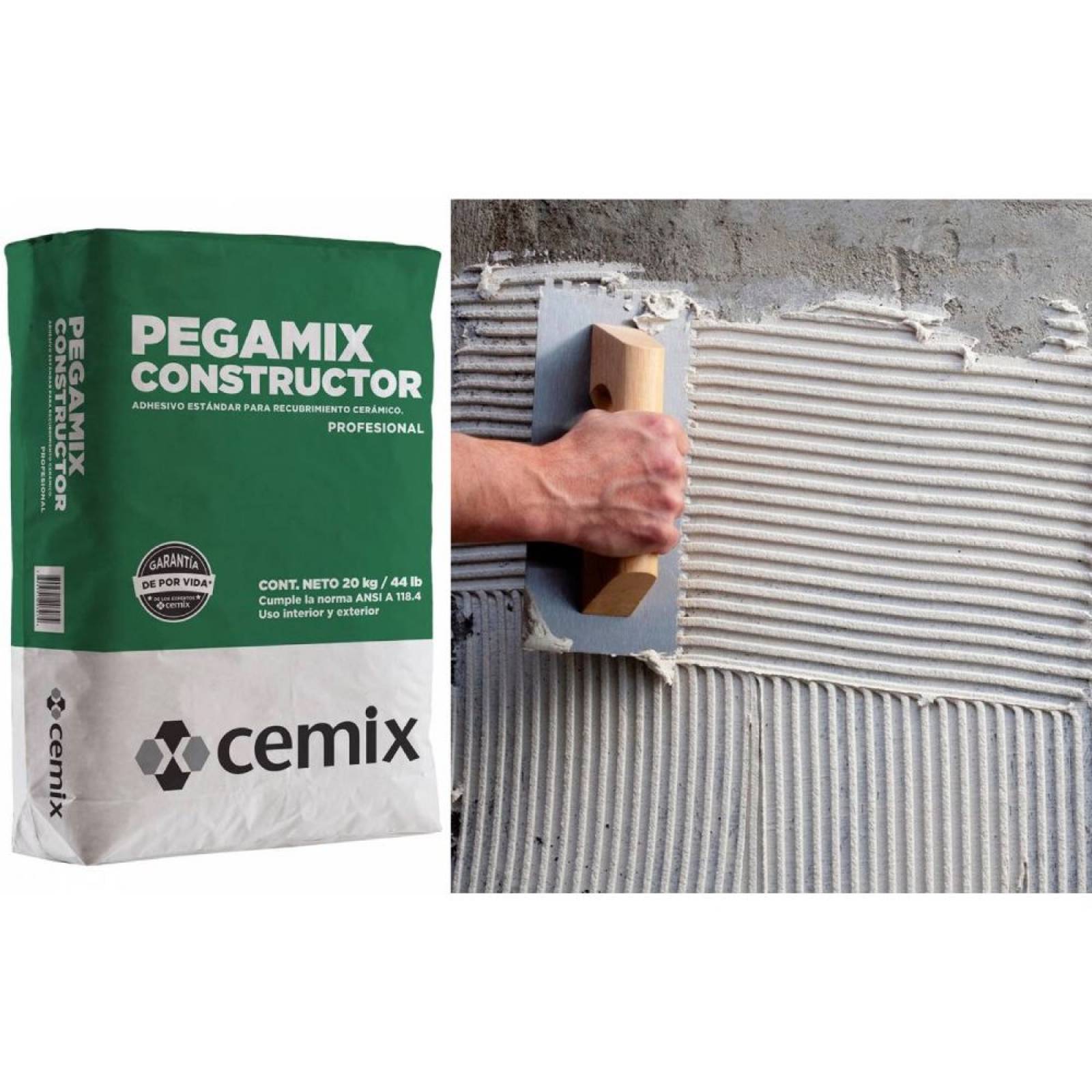Adhesivo Pegamix Constructor Blanco Cemix 20 Kg