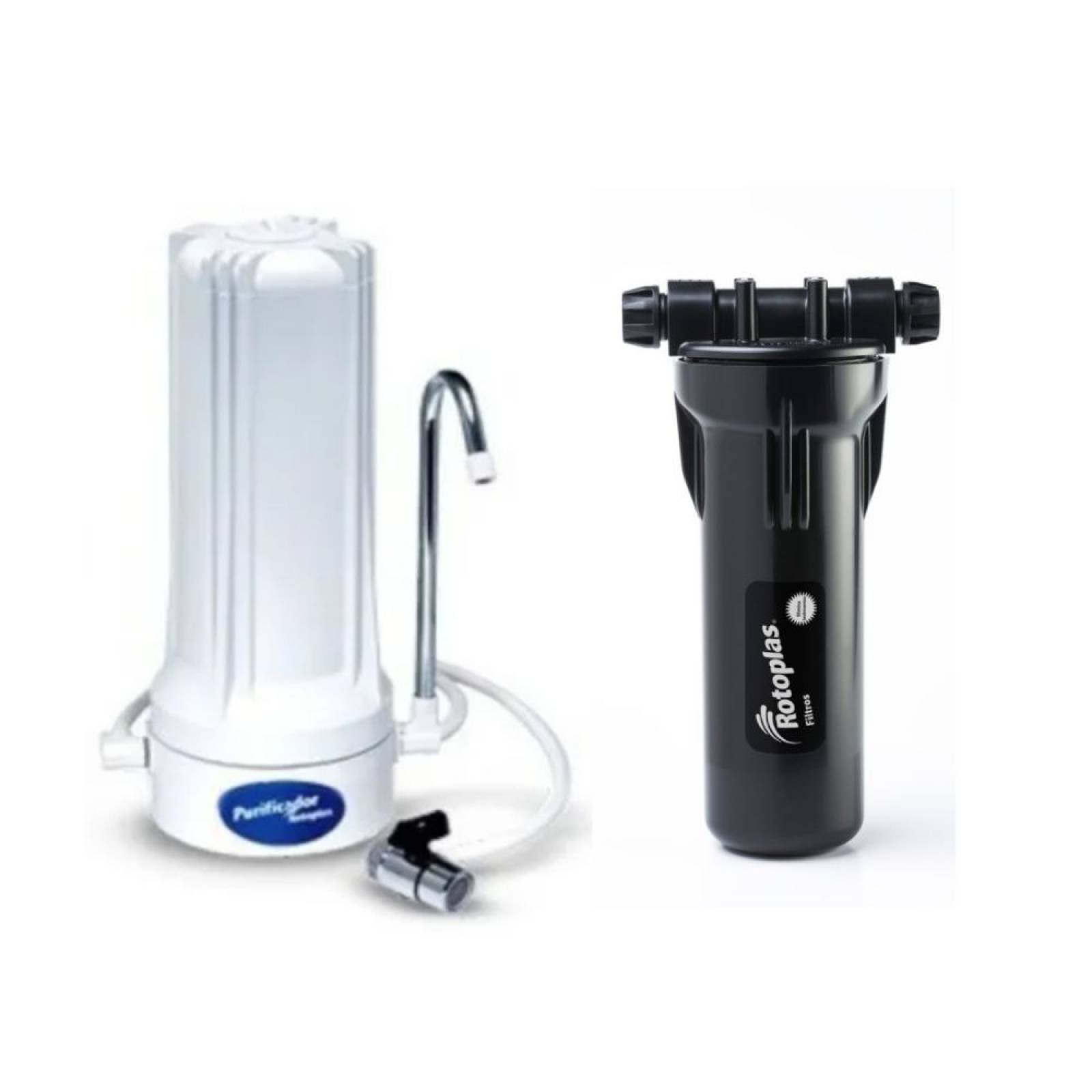 Kit Purificador De Agua Con Filtro Paso 1 Y Paso 2 Rotoplas