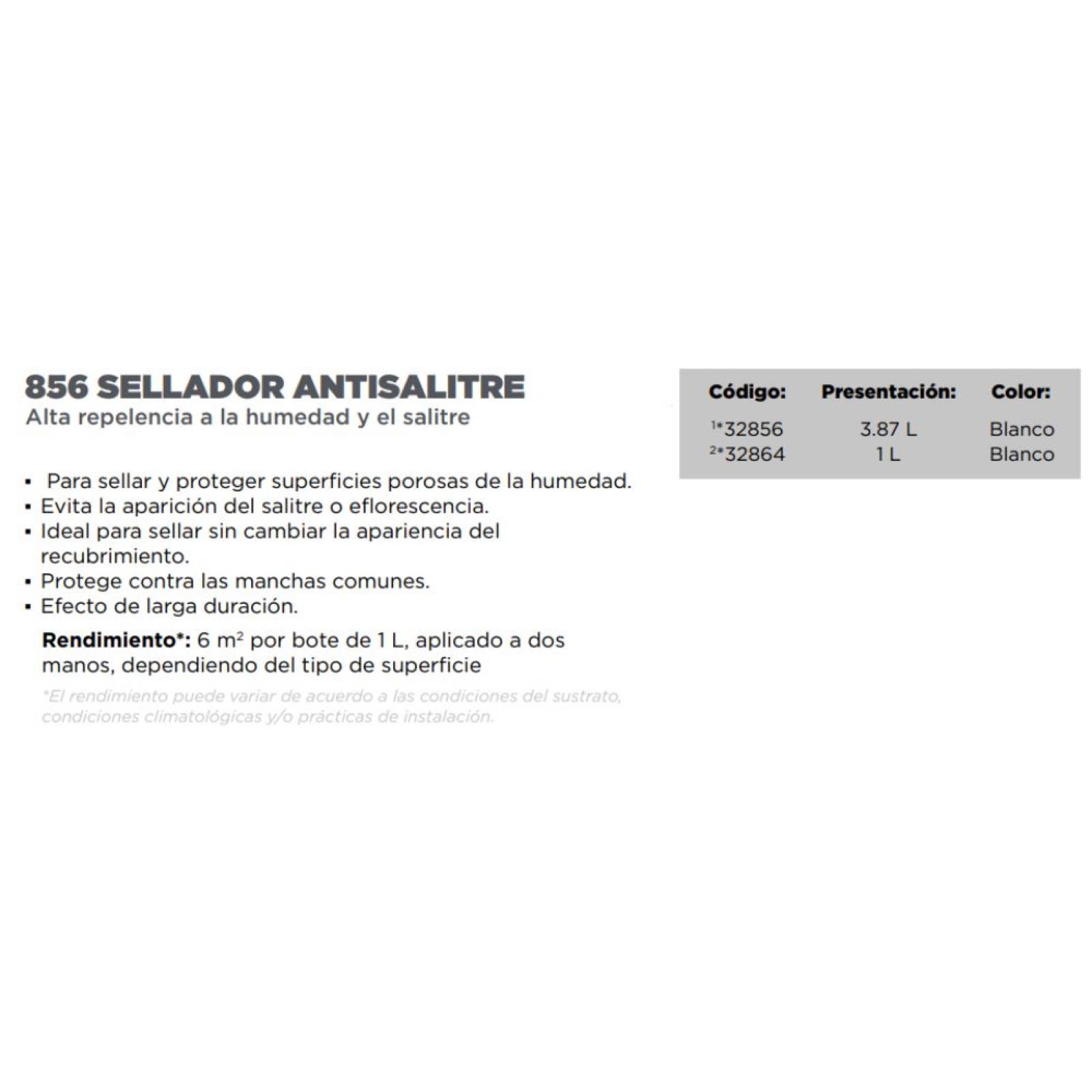 2 Selladores Anti-salitre De 1 Litro Cemix (ade-014)