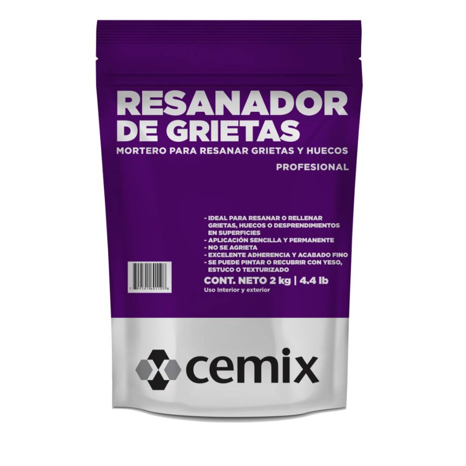 Resanador Para Grietas Tecnología Cemix 2kg. (ade-013)