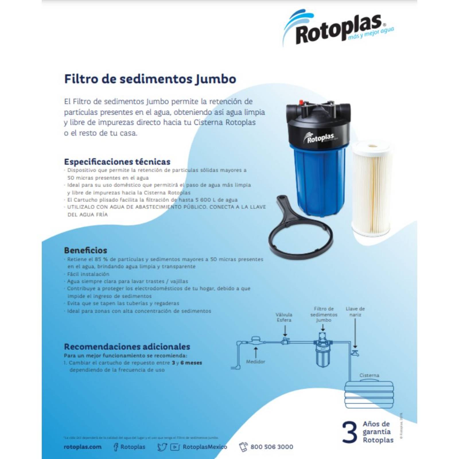 Filtro Jumbo Rotoplas