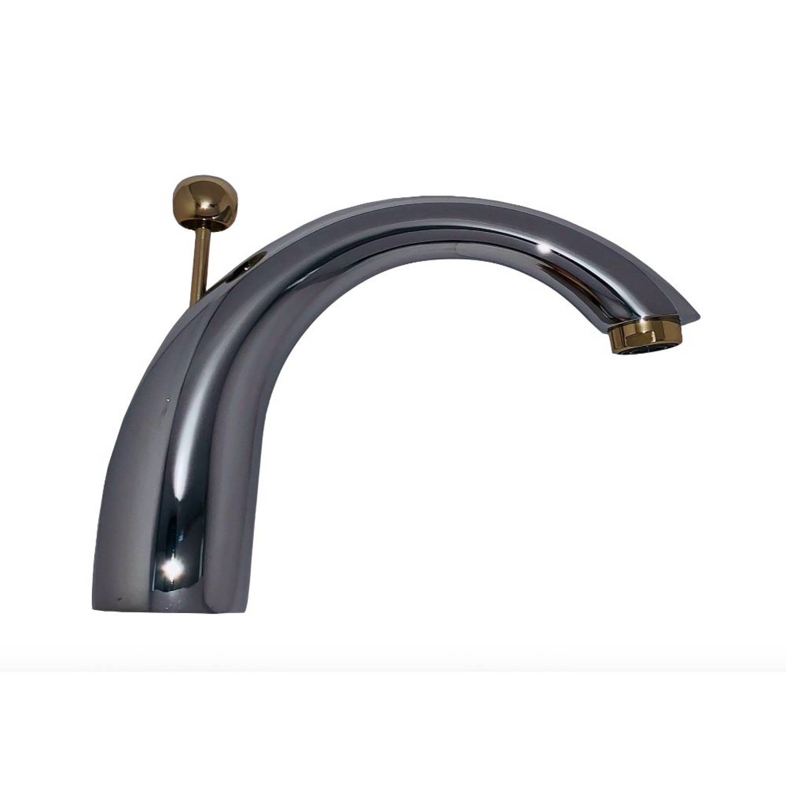 Mezcladora De Lavabo 8-12 Curva Cromo Oro Urrea 9258.1