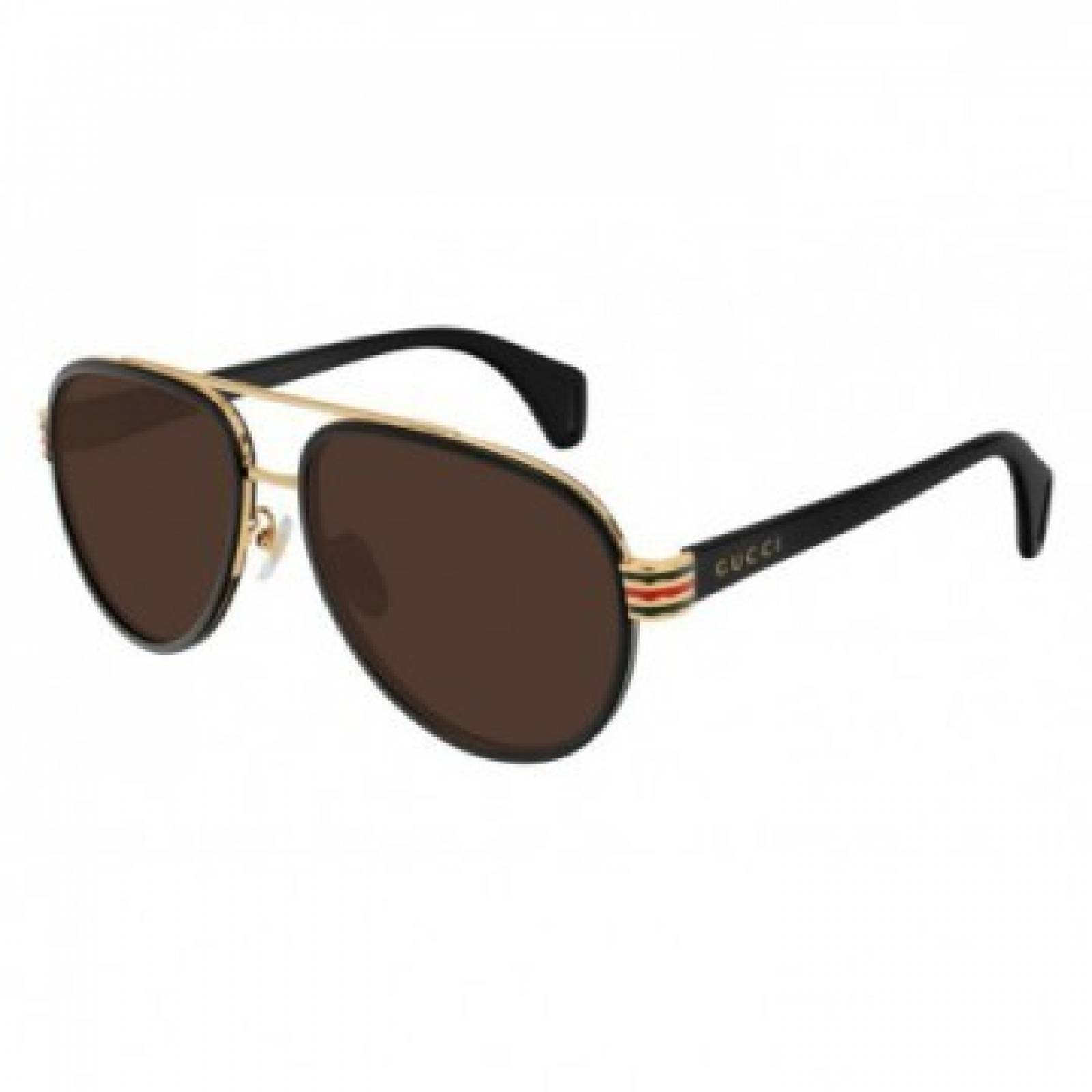 Lentes Gucci Gg0447s 003 Aviator Negro Cafe transparente