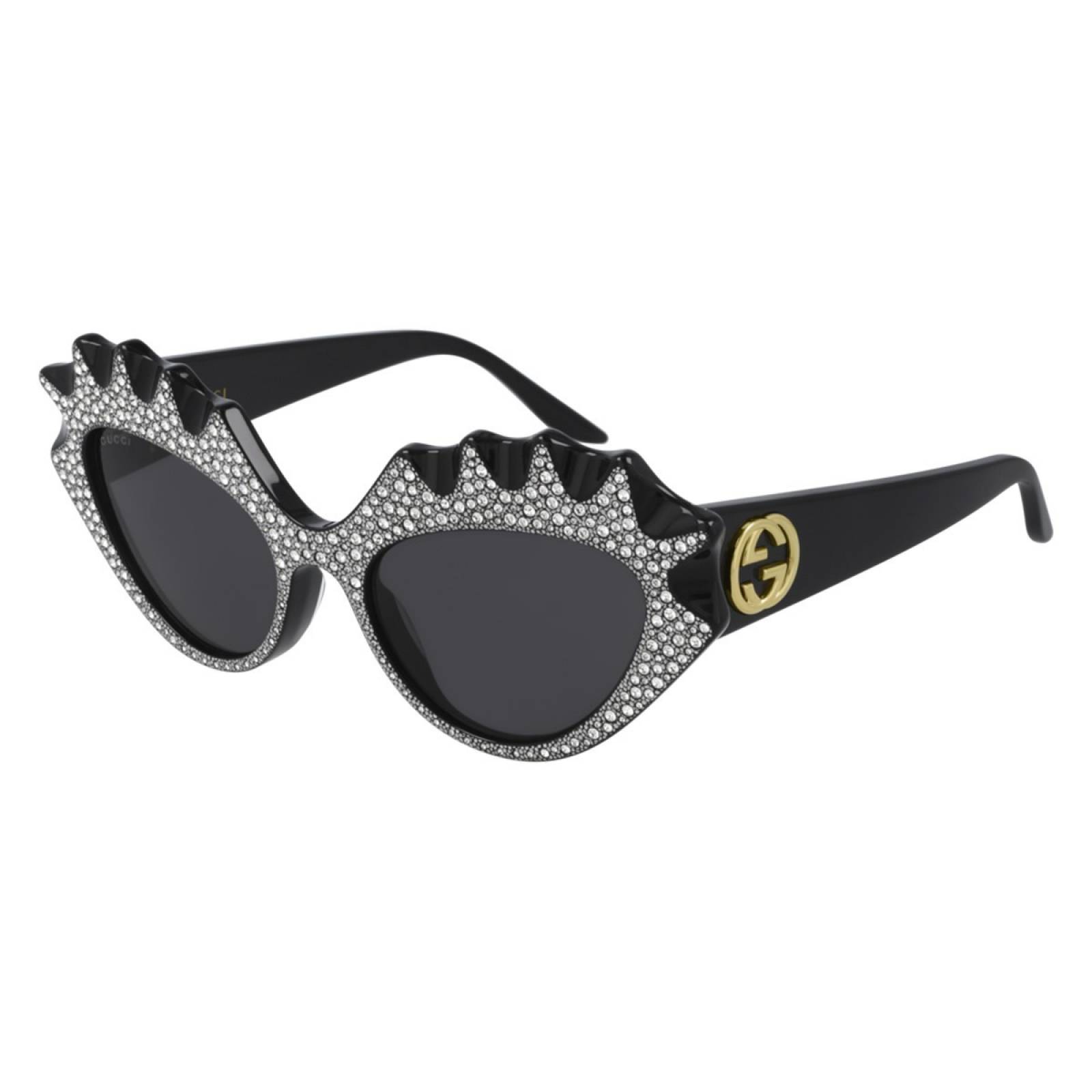 Lentes Gucci GG0781S 001 Eye Cat Hollywood Collection Negro Plata