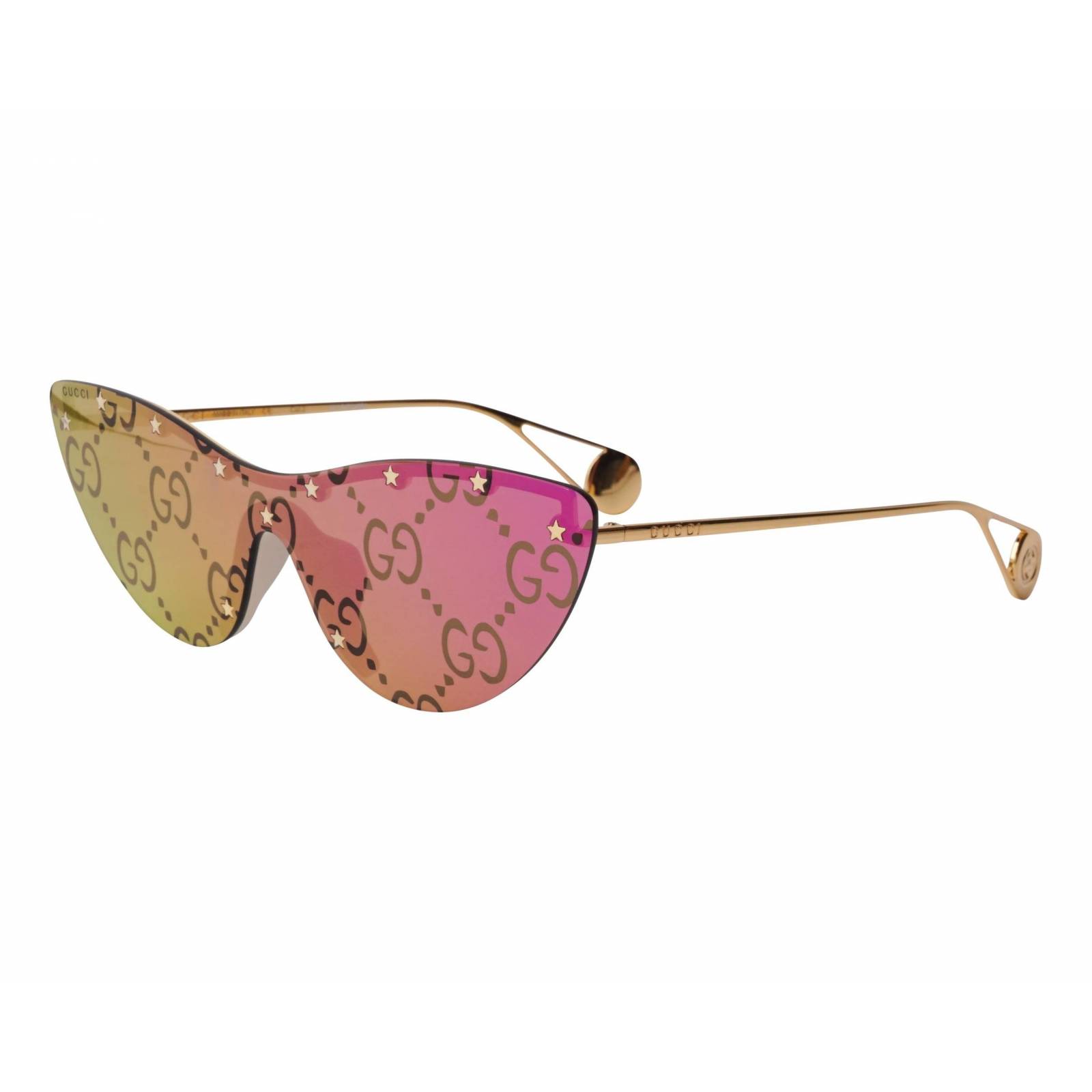 Lentes Gucci GG0666S 003 Eye Cat Stars Tornasol Dorado
