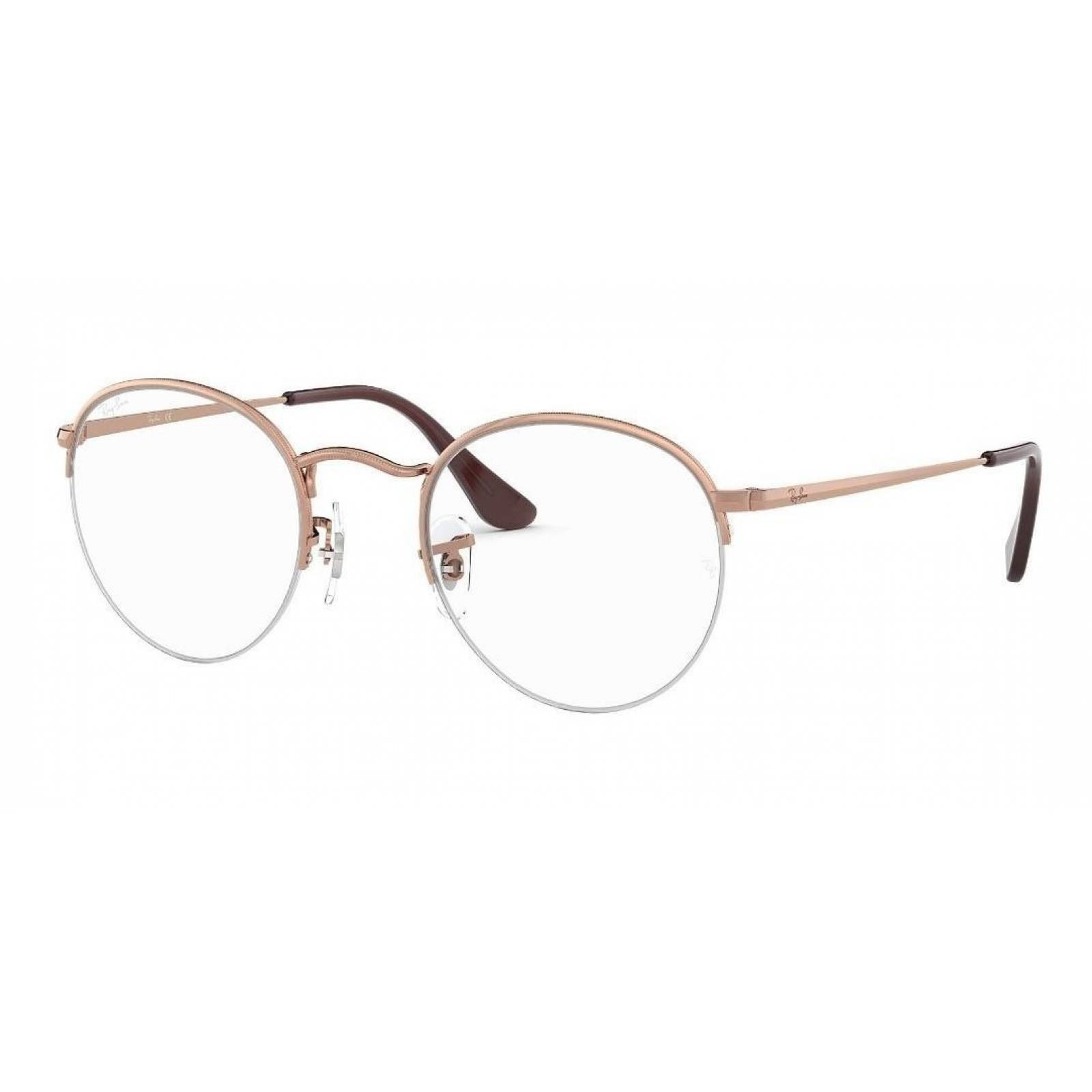 Lentes de sol Ray Ban Rb3947v 2943 Round Gaze Bronce Cafe