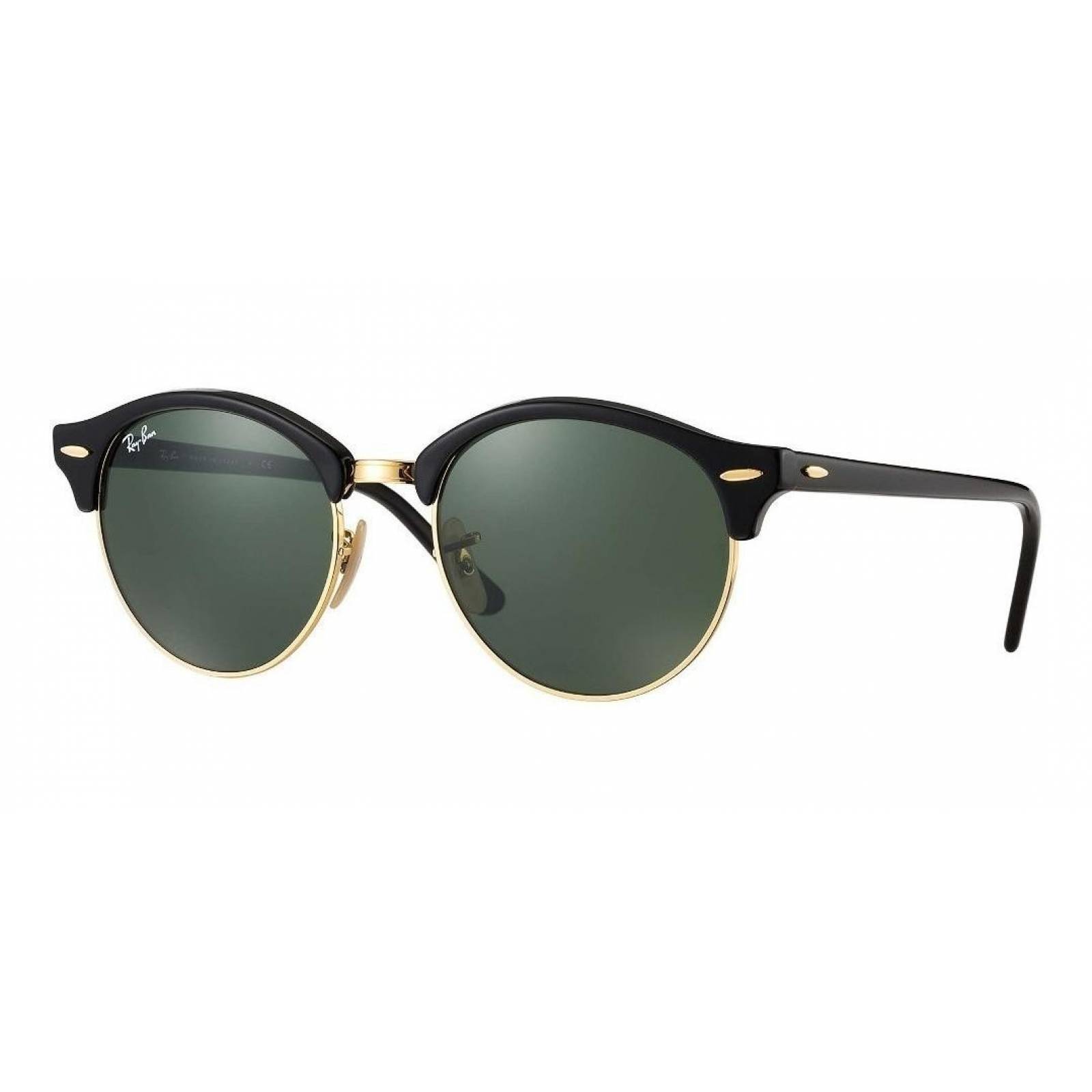 Lentes de sol Ray Ban Rb4246 901 Clubround Negro G-15 Dorado