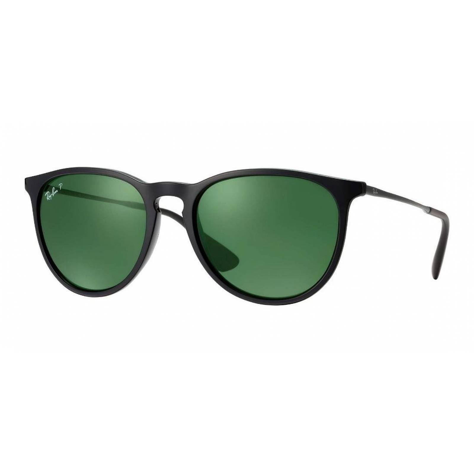Lentes de sol Ray Ban Rb4171 601/2p Erika Verde Polarizado Negro