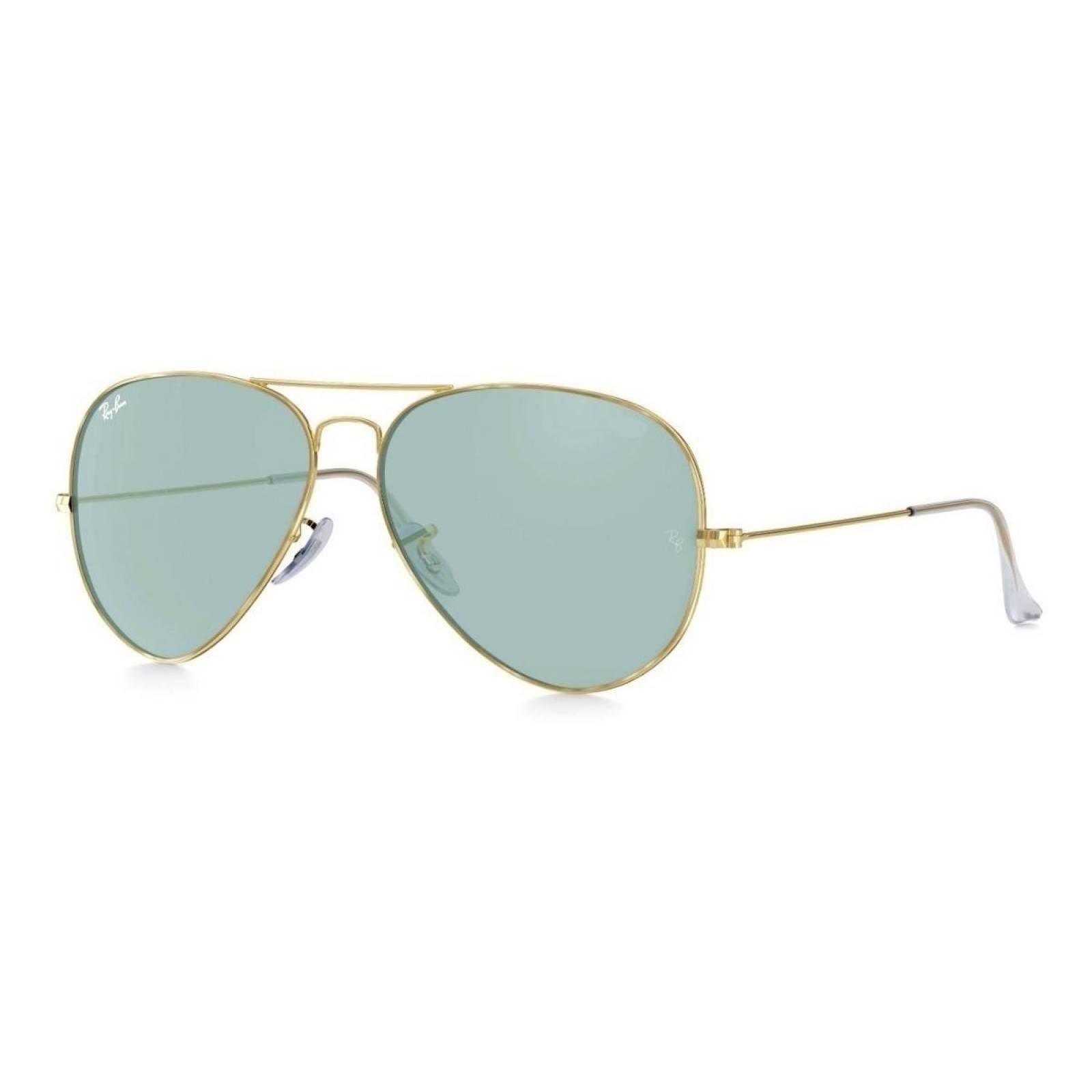 Lentes de sol Ray Ban Rb3025 Aviator Azul  Dorado Gota Piloto