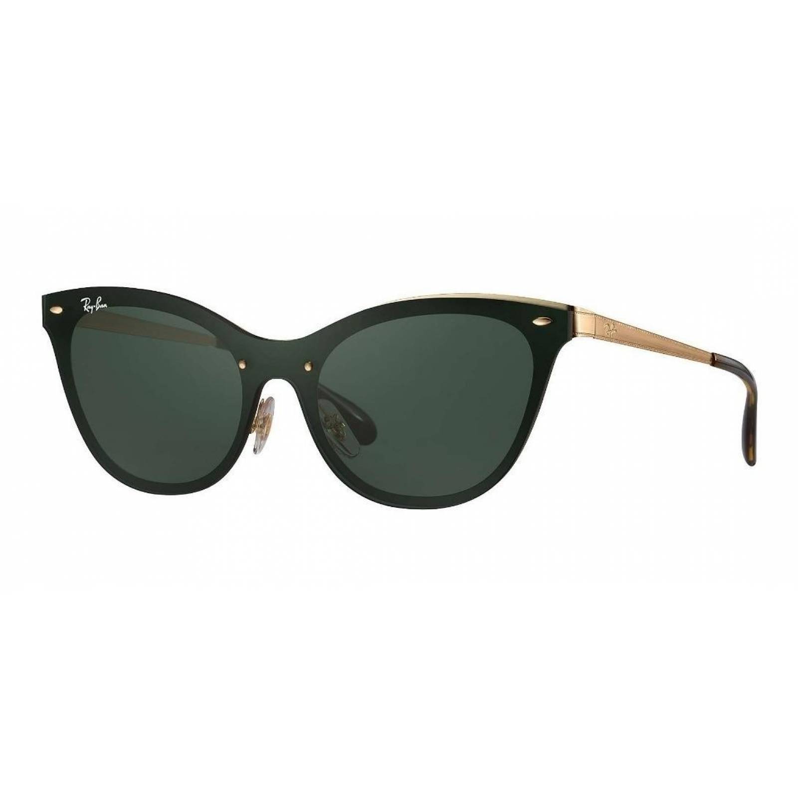 Lentes de sol Ray Ban Rb3580n 043/71 Eye Cat Blaze Negro G-15 Dorado