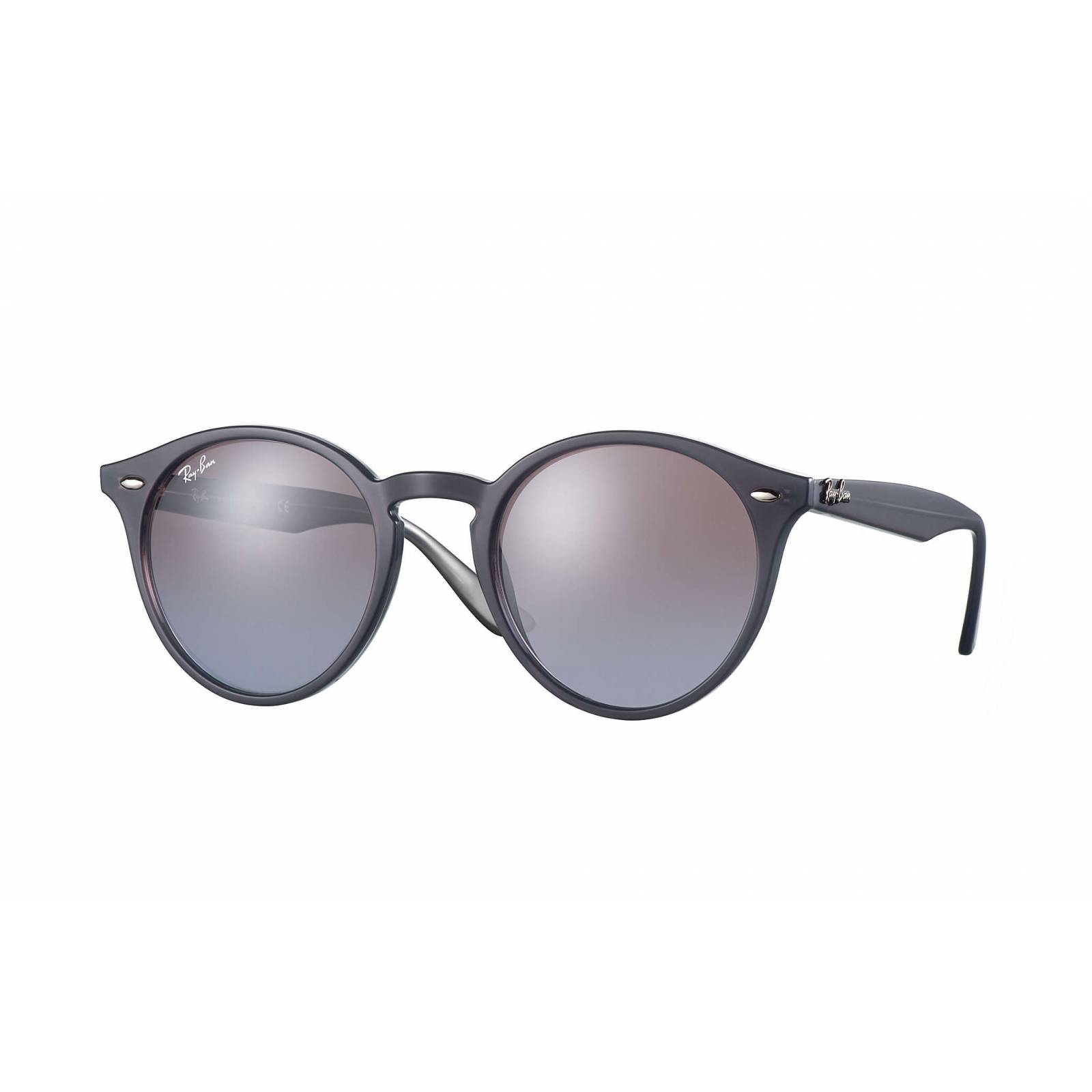 Lentes de sol Ray Ban Rb2180 62313D Round Metal Acetato Azul Espejo degradado