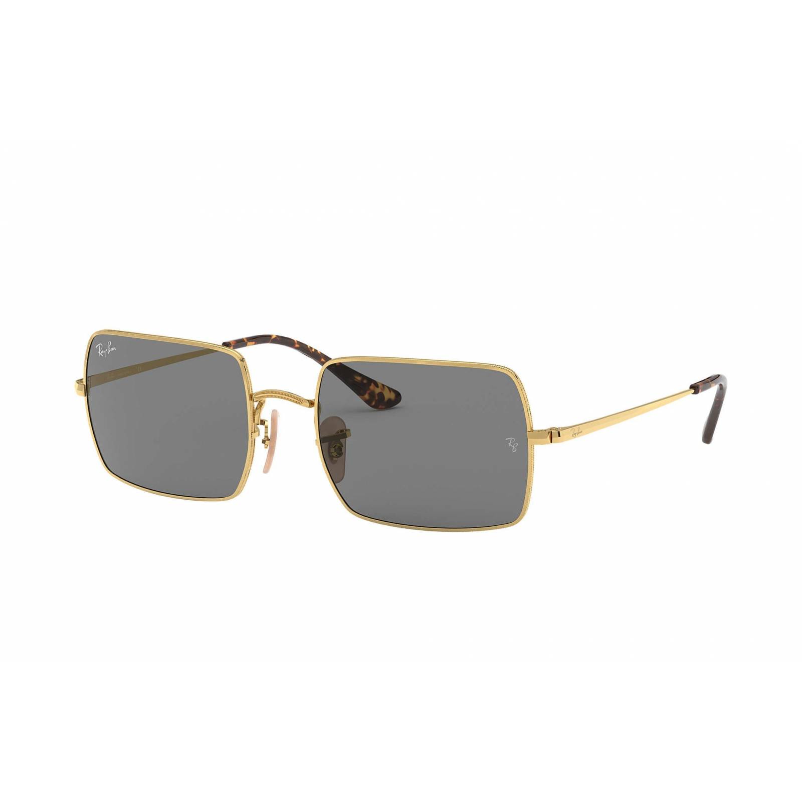 Lentes de sol Ray Ban RB1969 9150B1 Rectangle Negro G-15 Dorado