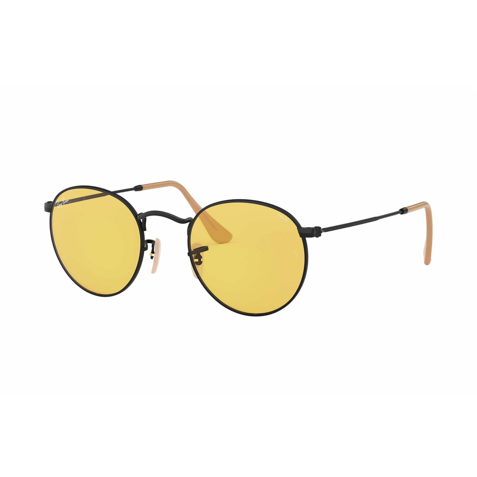 Lentes de sol Ray Ban Rb3447 9066/4A Round Metal Evolve Ambar Dorado Fotocromatico