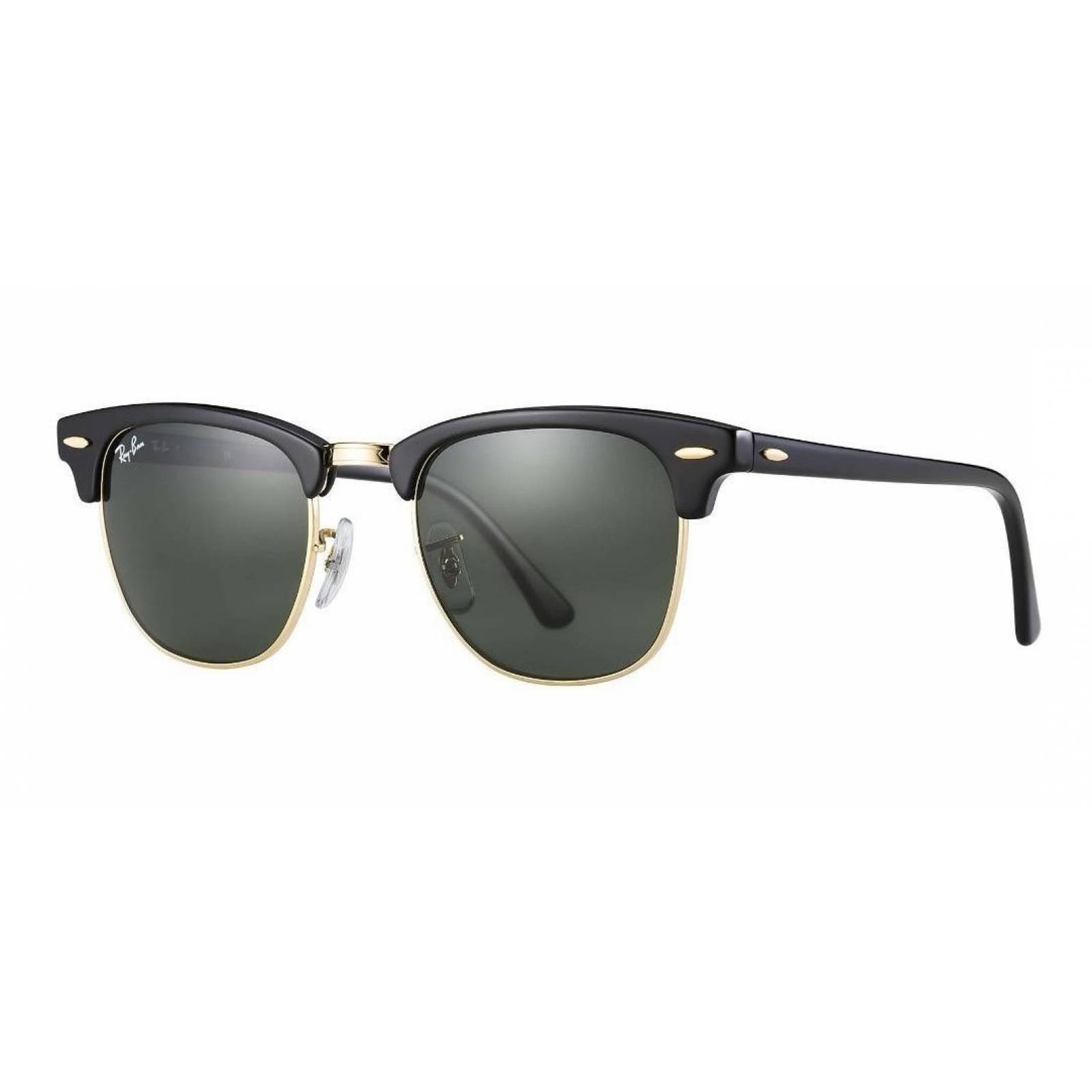 Lentes de sol Ray Ban Rb3016 W0365 Clubmaster Negro G-15 Dorado