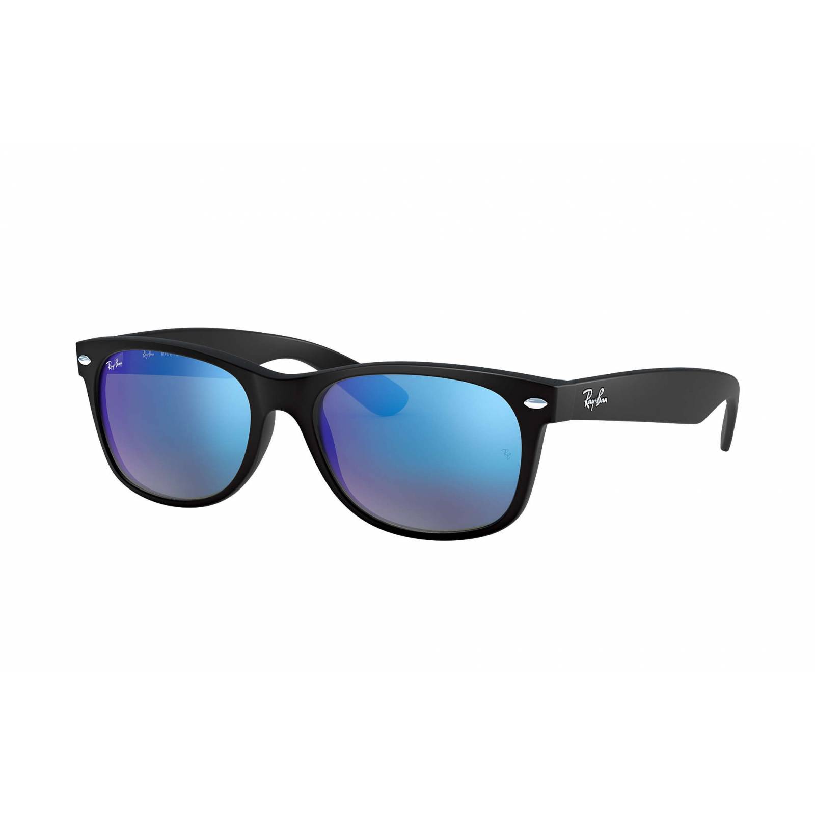 Lentes de sol Ray Ban Rb2132 622/17 New Wayfarer Azul espejo Negro Mate