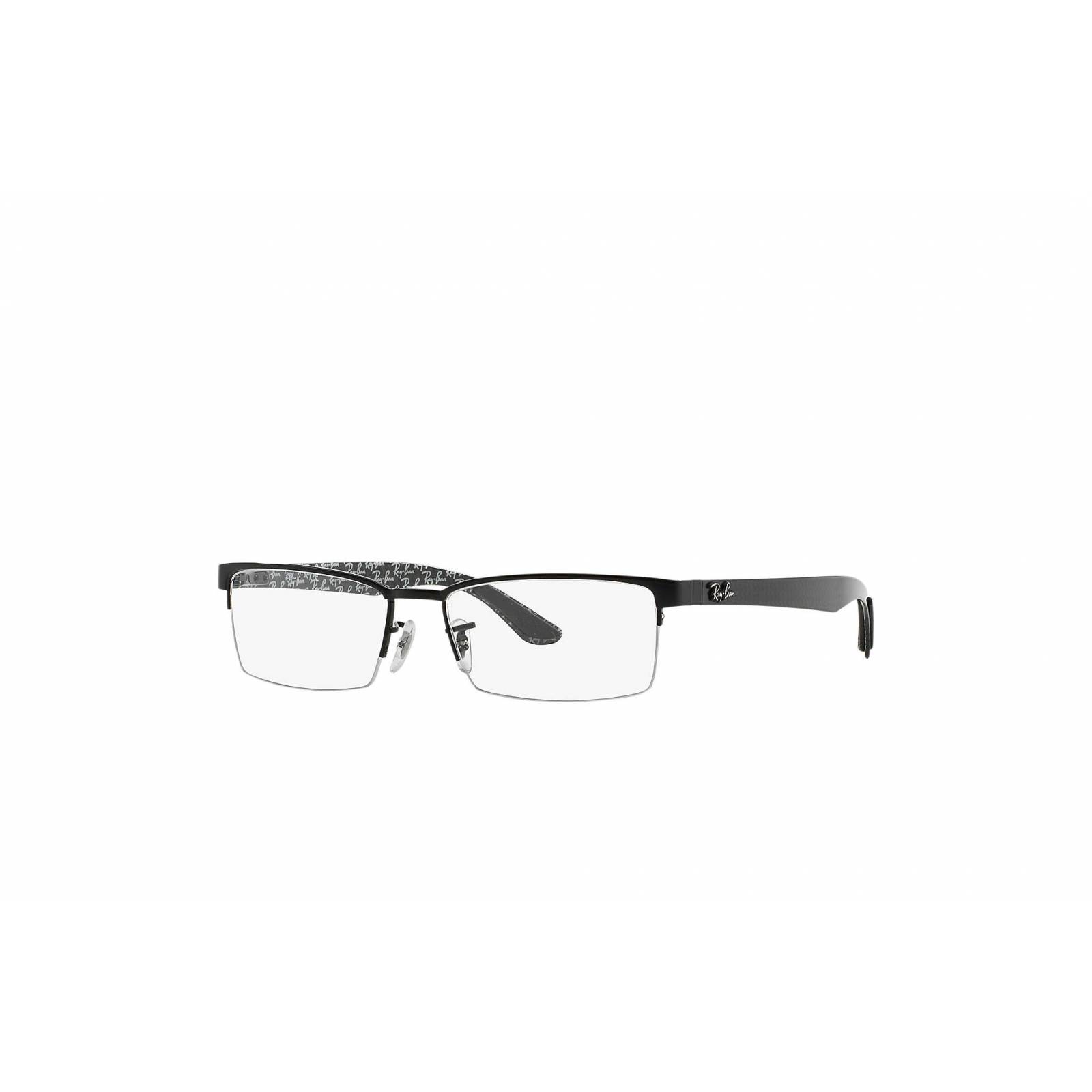 Lentes de sol Ray Ban Rb8412 2509 Square Negro Fibra De Carbono