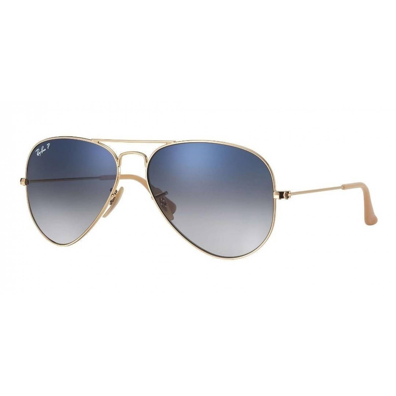Lentes de sol Ray Ban Rb3025 001/78 Aviator Polarizado Azul Degradado