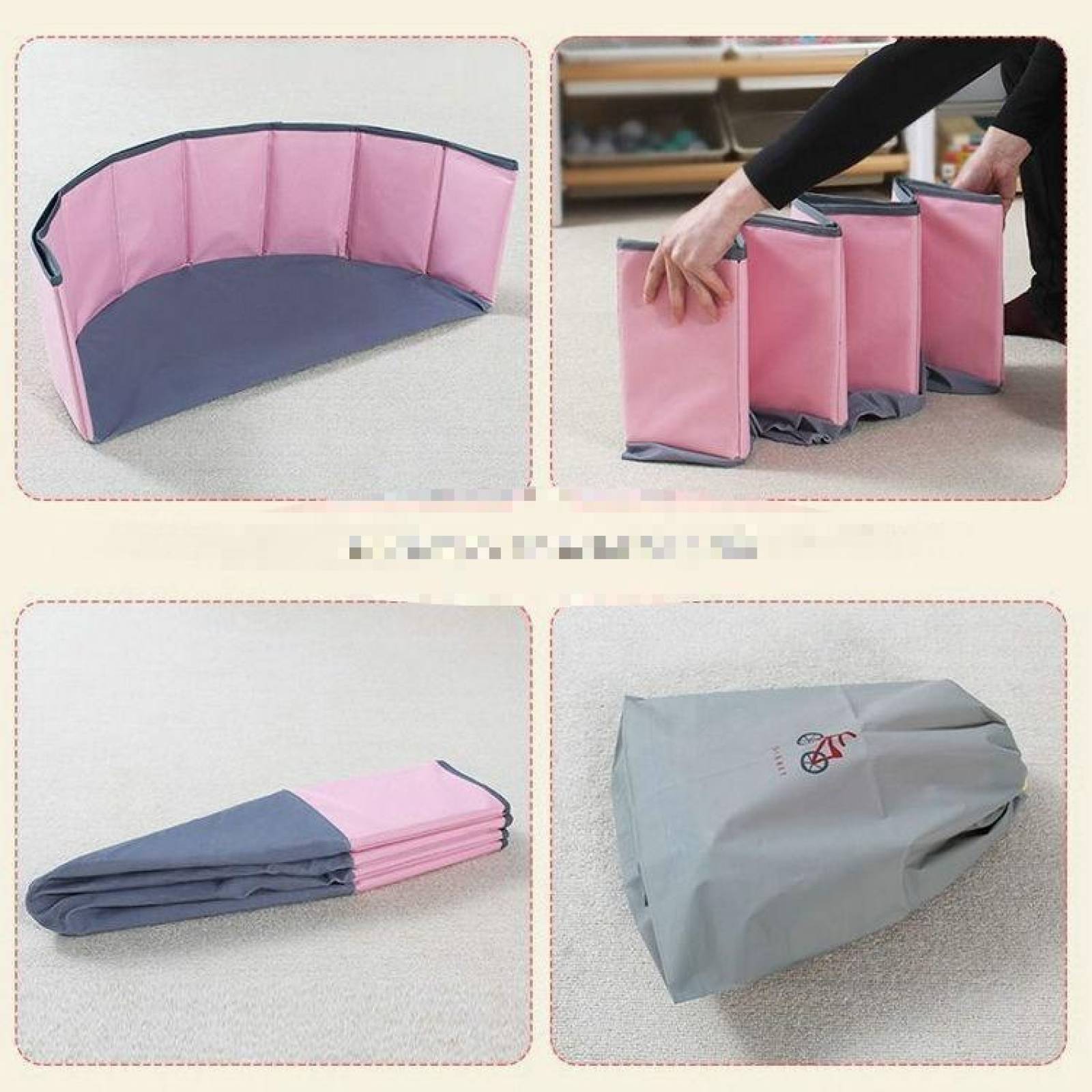 Alberca de Pelotas- Rosa Plegable Bebes, Infantil 