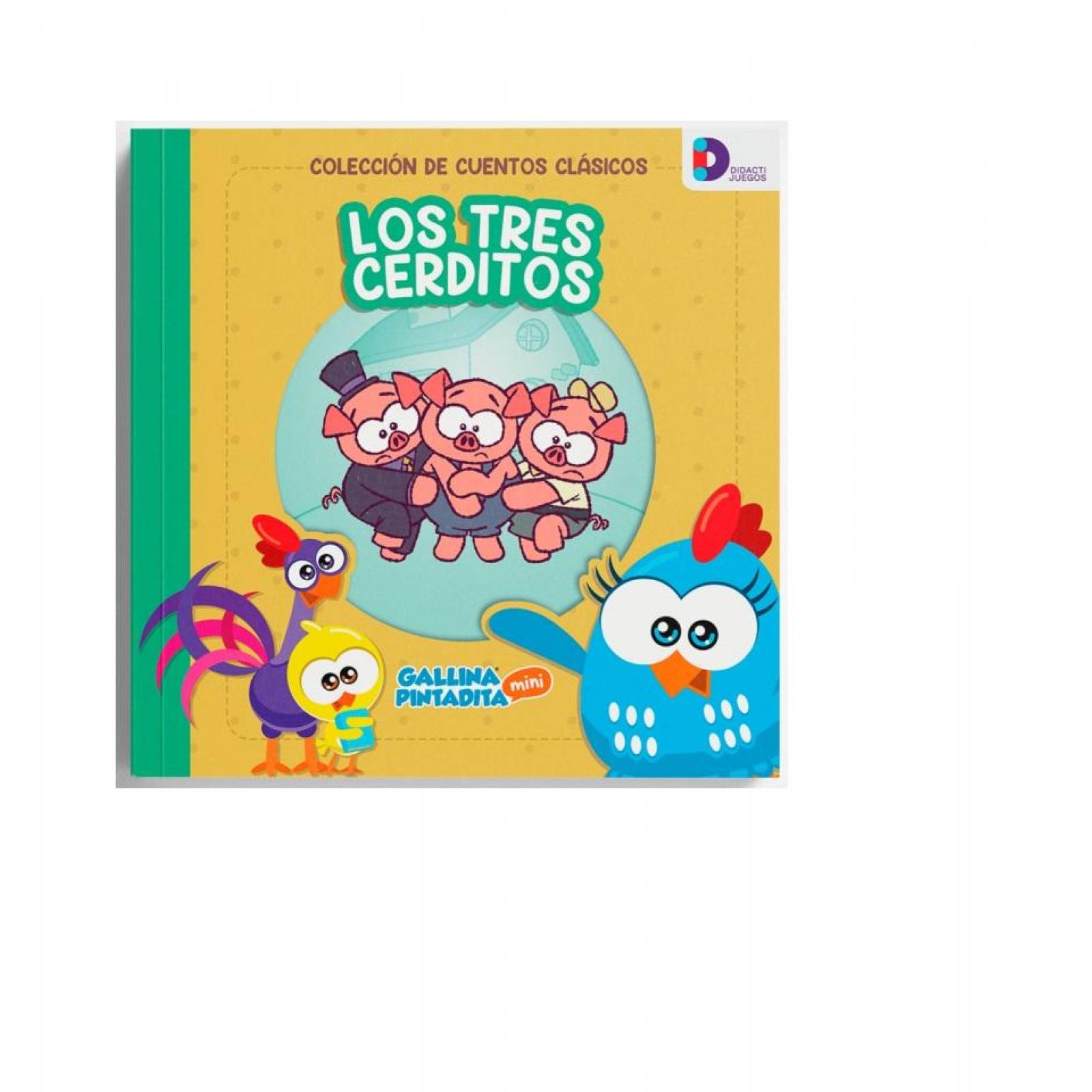 Colección De Cuentos Clasicos Infantiles: Gallina Pintadita - 6 Pz- Didactijuegos 