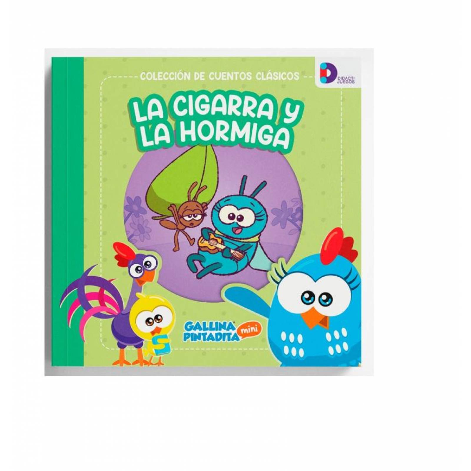 Colección De Cuentos Clasicos Infantiles: Gallina Pintadita - 6 Pz- Didactijuegos 