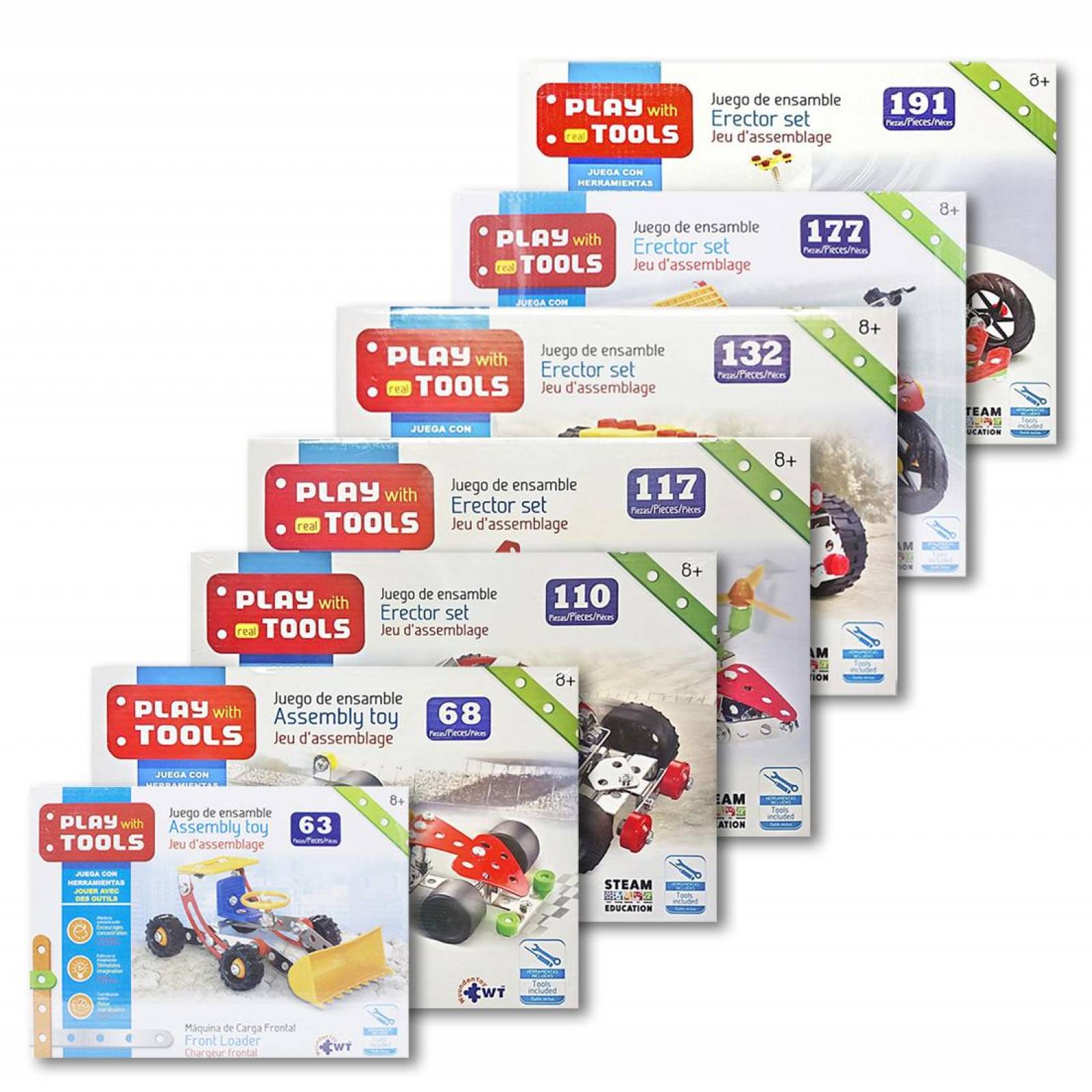 STEM Construcción Play With Tools Todo Terreno 110 Piezas 