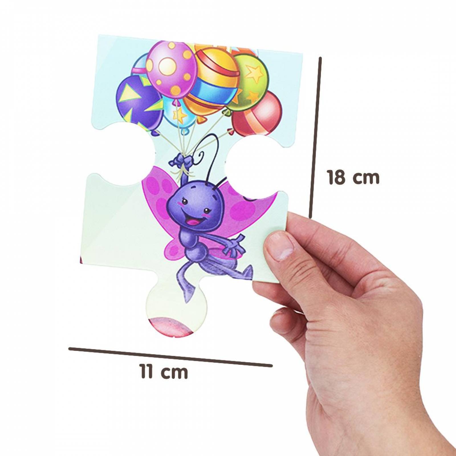 Rompecabezas Pieza Gigante Gallina Pintadita Circo 24 Pz .