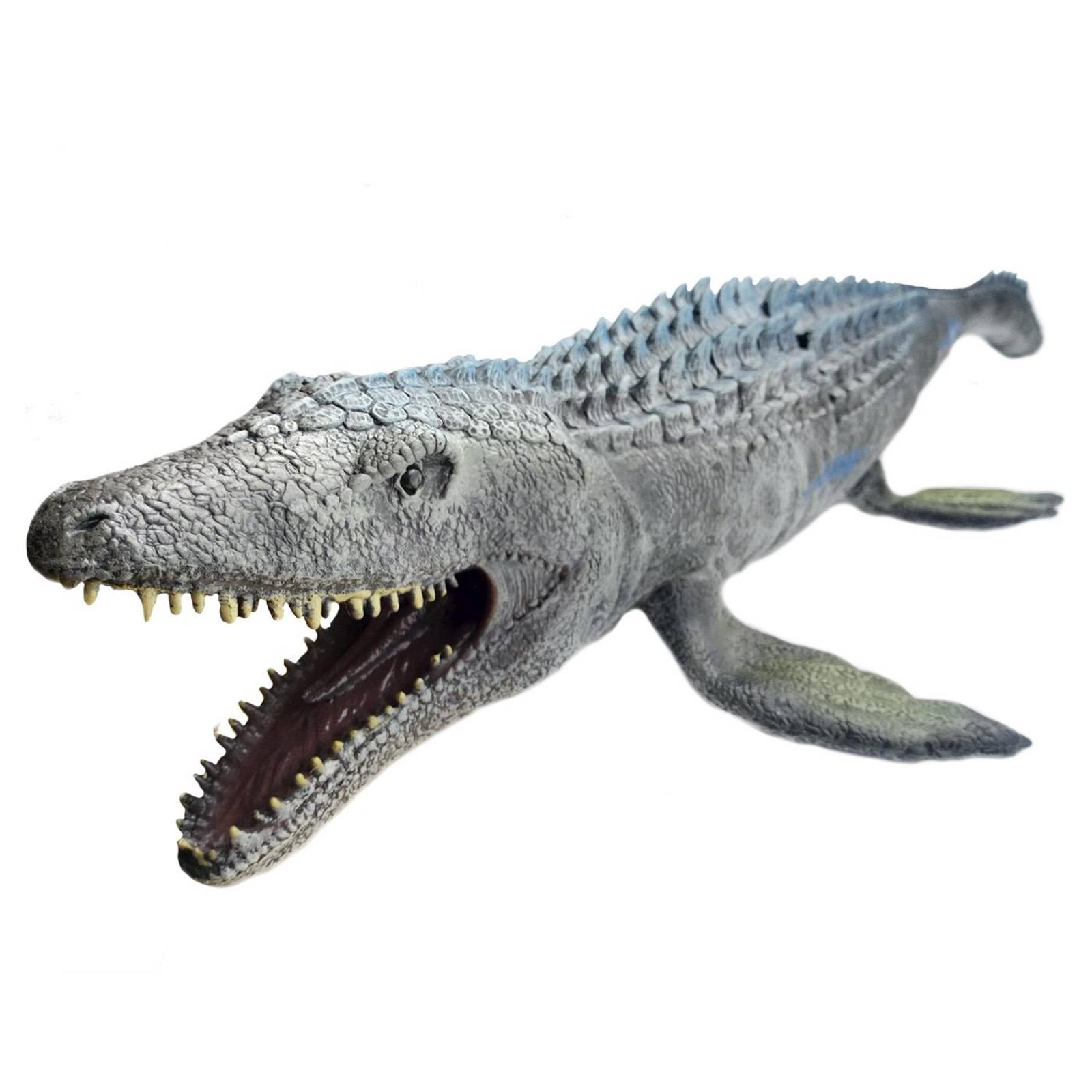 Grandes Juguetes De Dinosaurios Jurassic Mosasaurus Color Gris