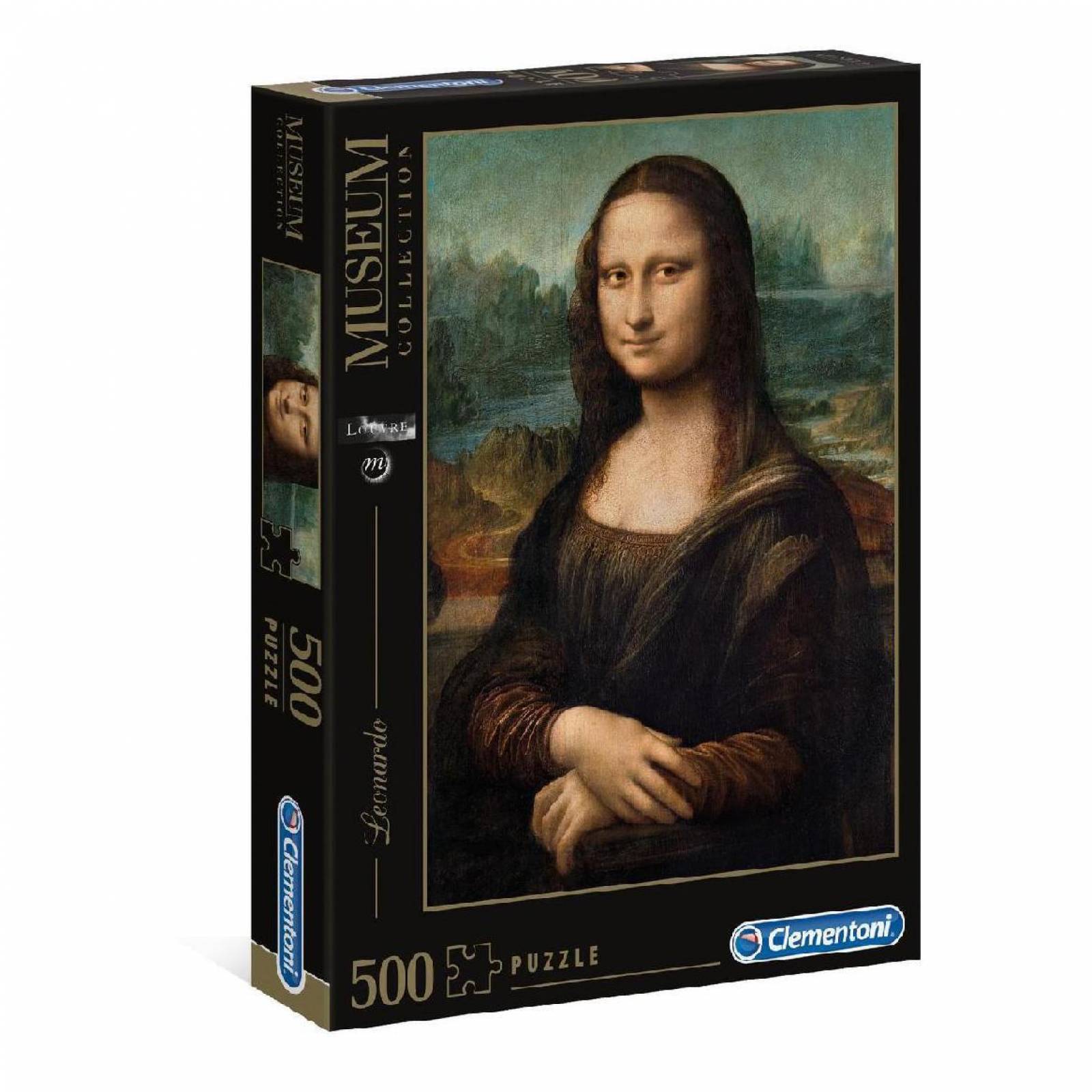 Rompecabezas 500 Pzs, Da Vinci: Mona Lisa, Clementoni 