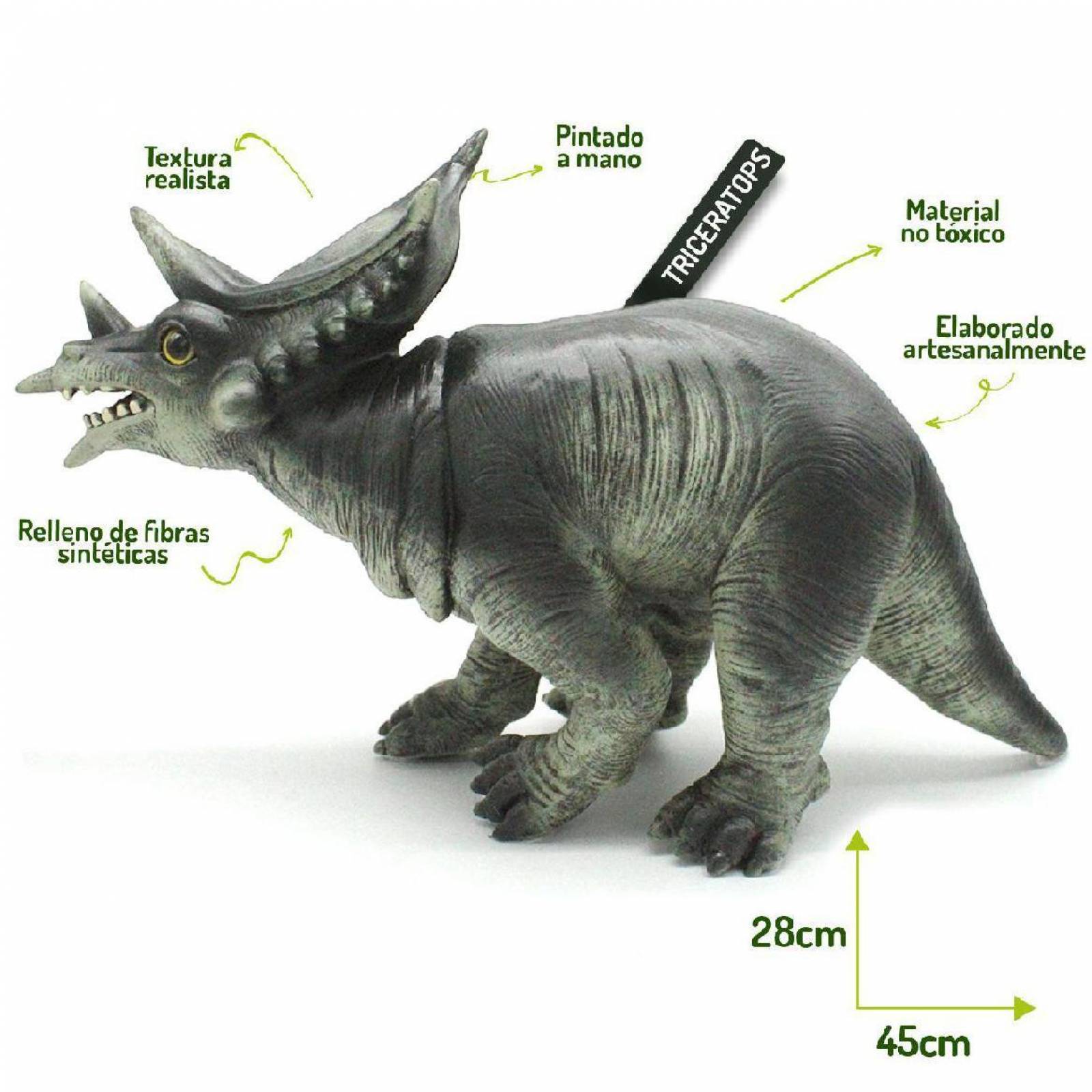 Triceratops Bebe, Dinosaurio Gigante Figura Jurasica 28x43cm 