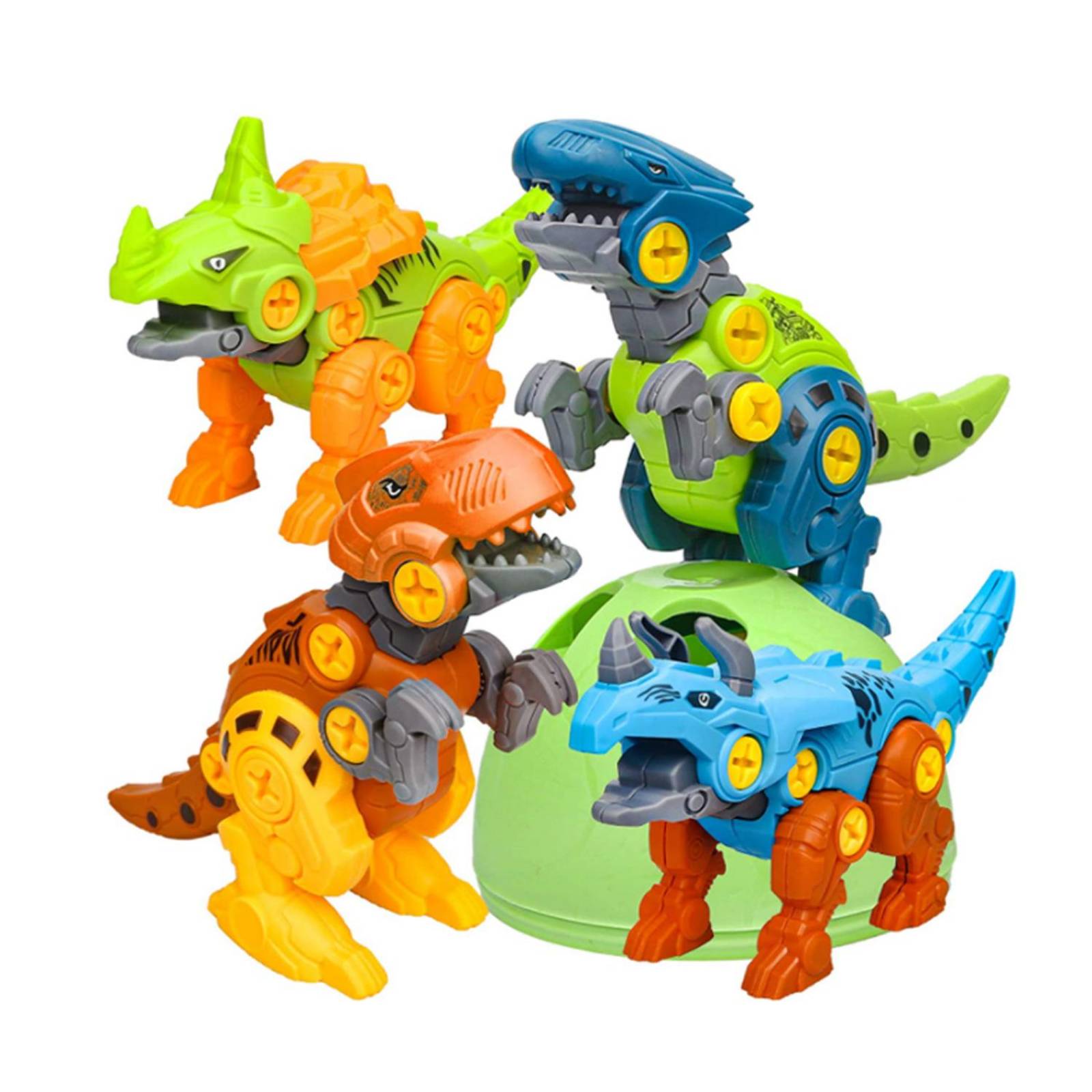 Kit 4 en 1 Dinosaurios Armables DIY Figuras .