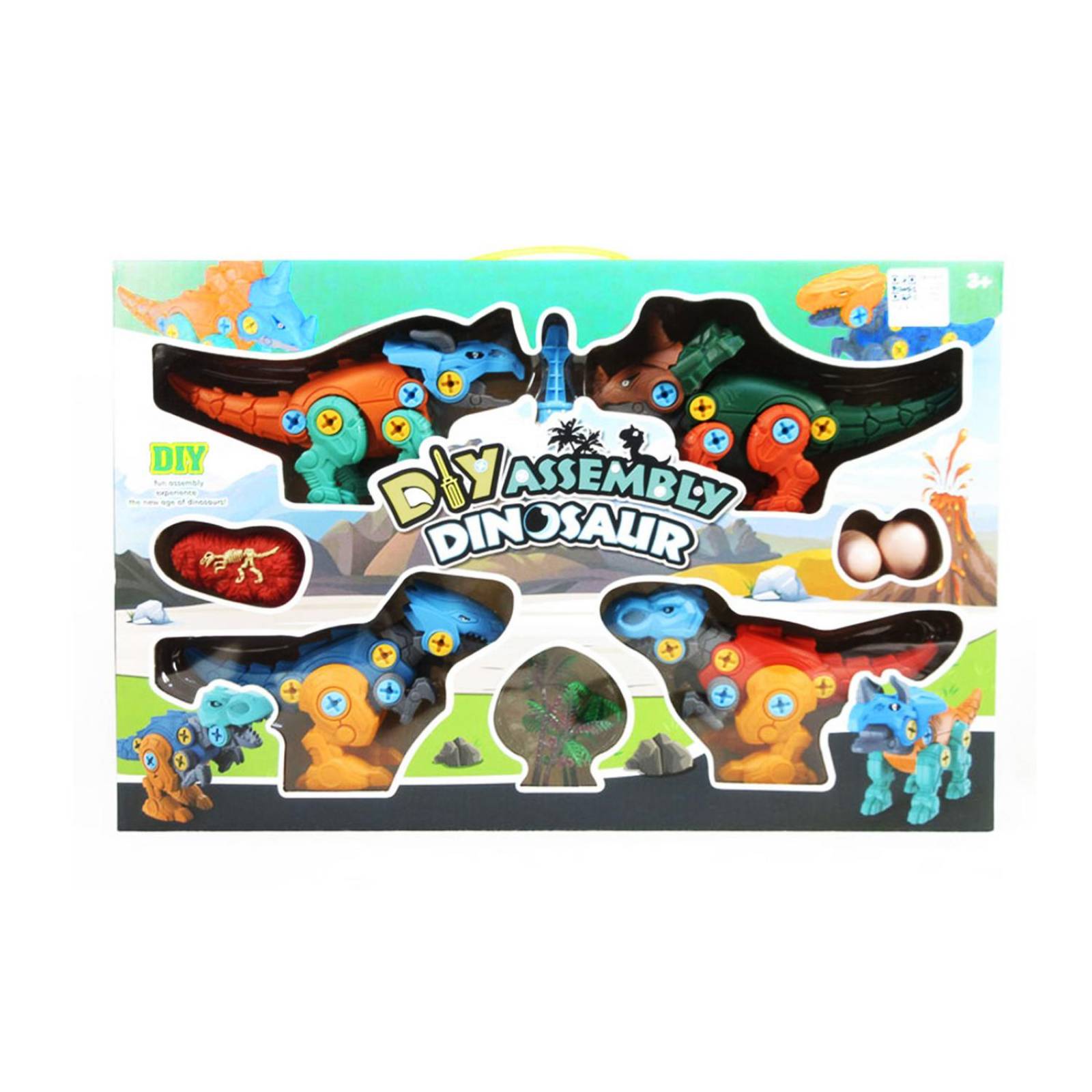Kit 4 en 1 Dinosaurios Armables DIY Figuras .
