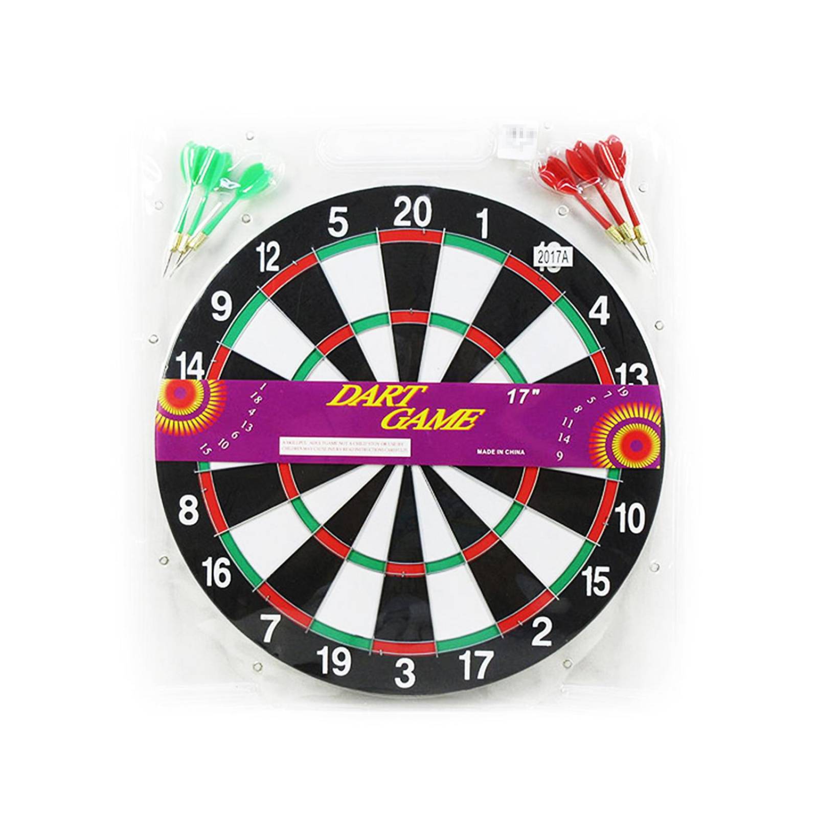 Dardera Más 6 Dardos Tiro Al Blanco Diana 43 cm Madera 