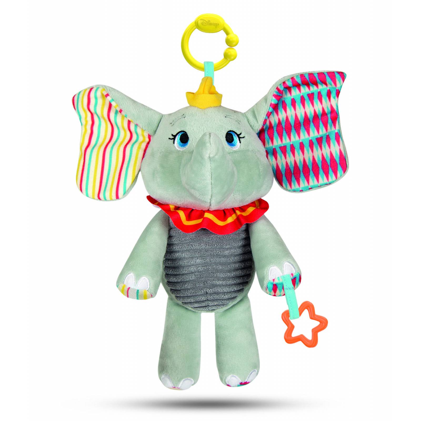 Peluche Dumbo Texturas Con Actividades y Sonido Clementoni 