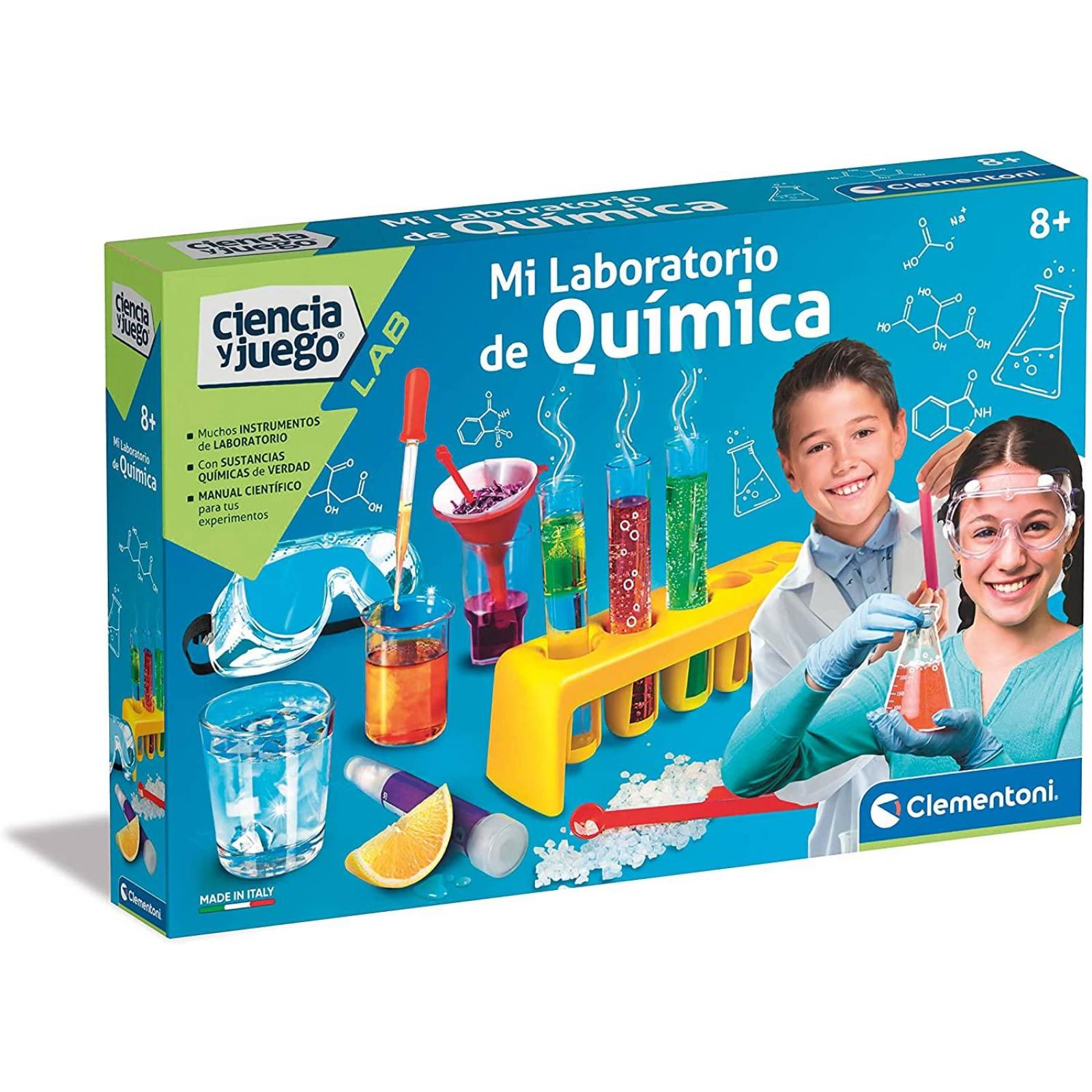 Kit Mi laboratorio de Química +120 Experimentos- Clementoni 
