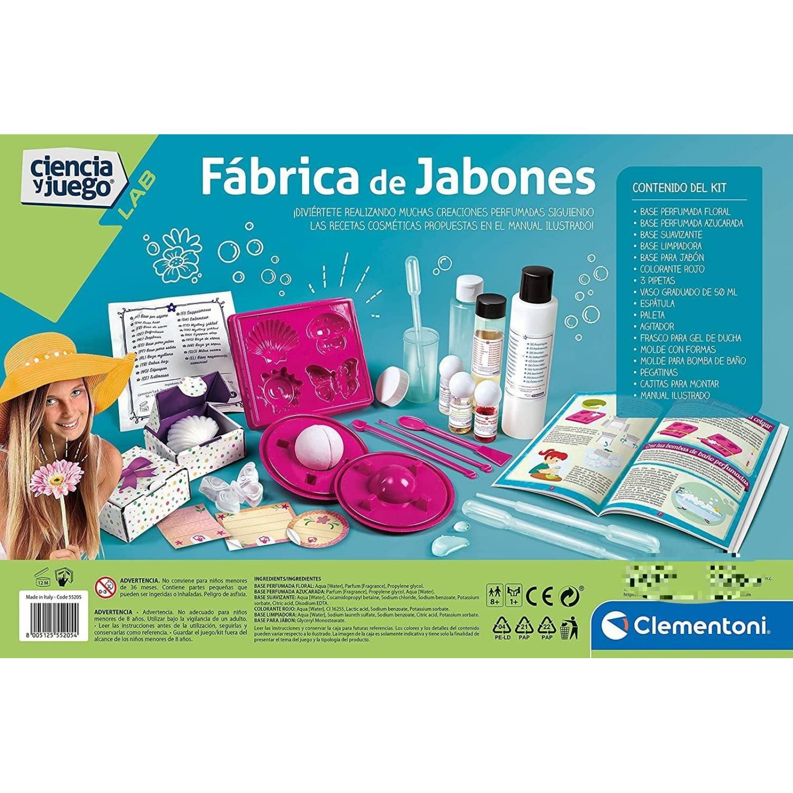 Kit Laboratorio Fabrica de jabones,Juego Clementoni 