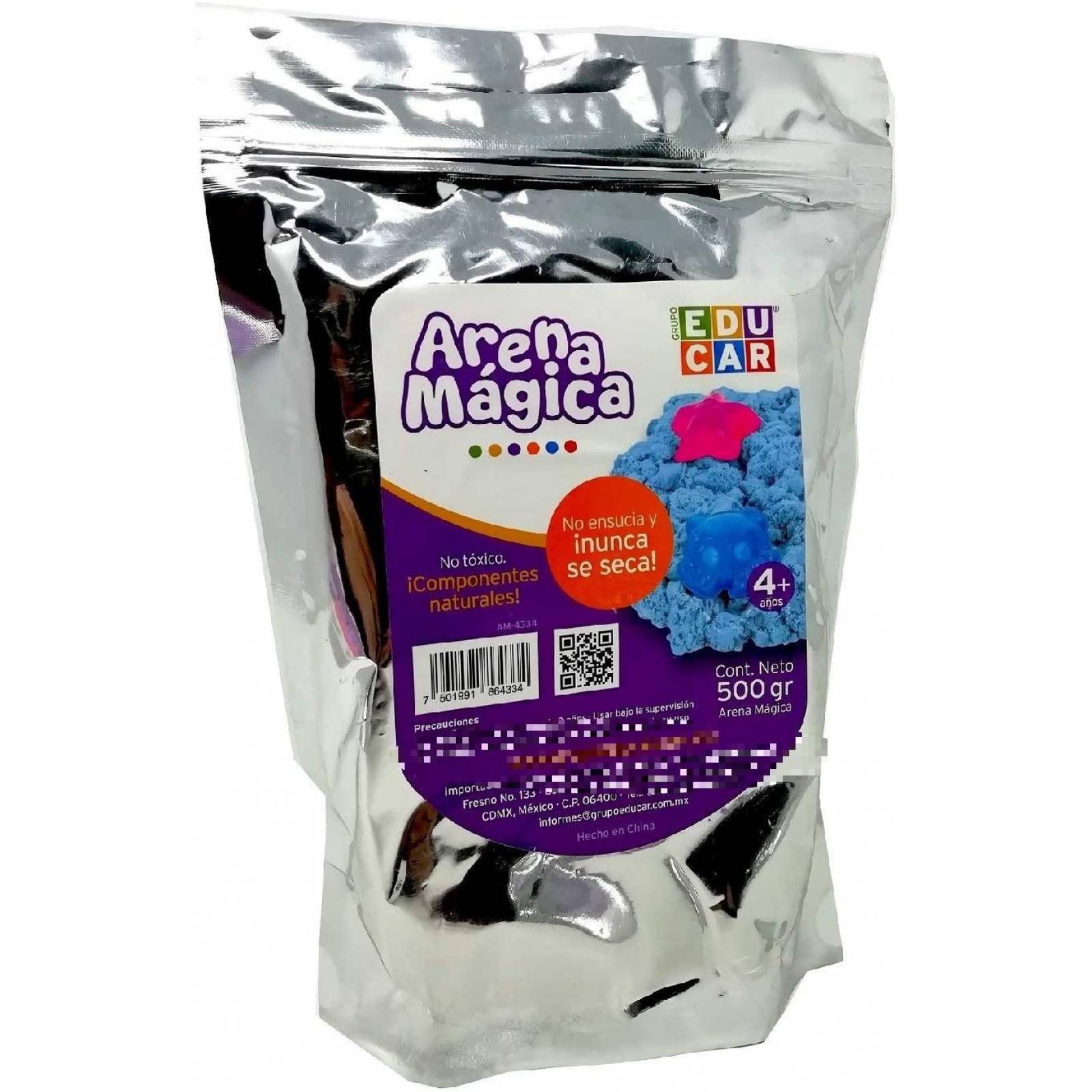 Arena Magica Moldeable 500 Grs Azul 