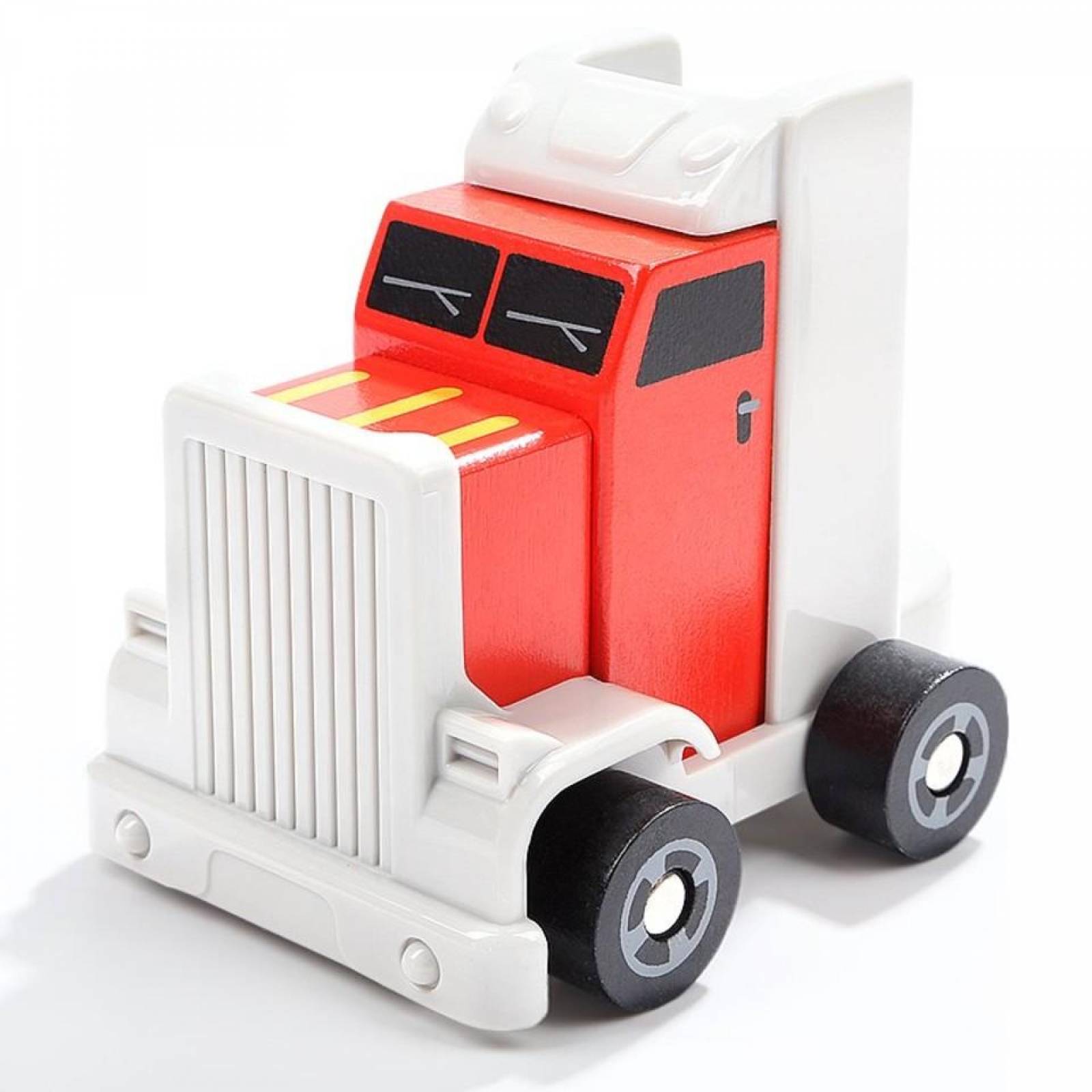 Juguete Camión De Madera Para Niños, 6 Piezas Top Bright