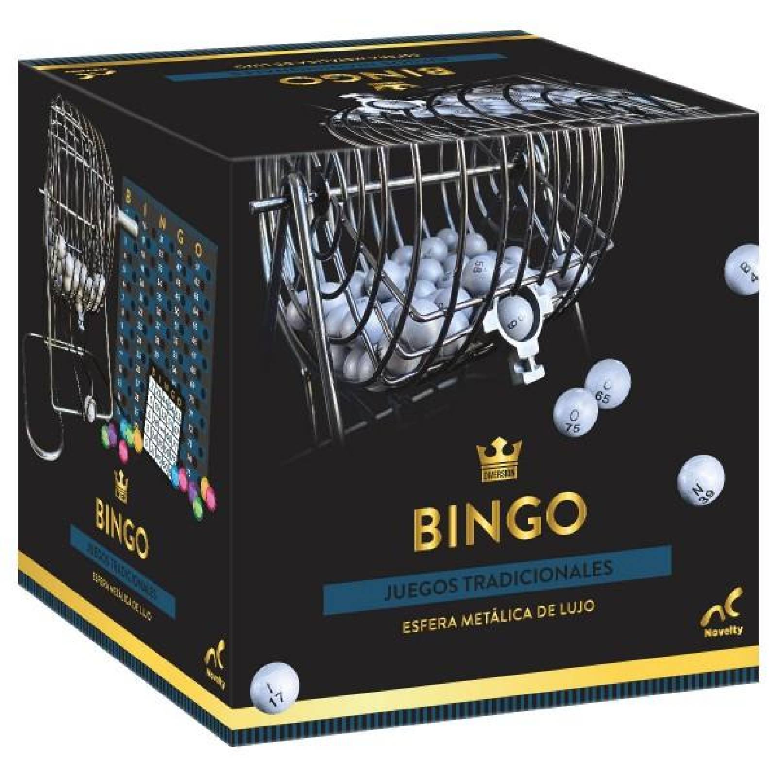 Juego De Mesa Bingo,Metal, Clasico, Salón 244 Piezas 