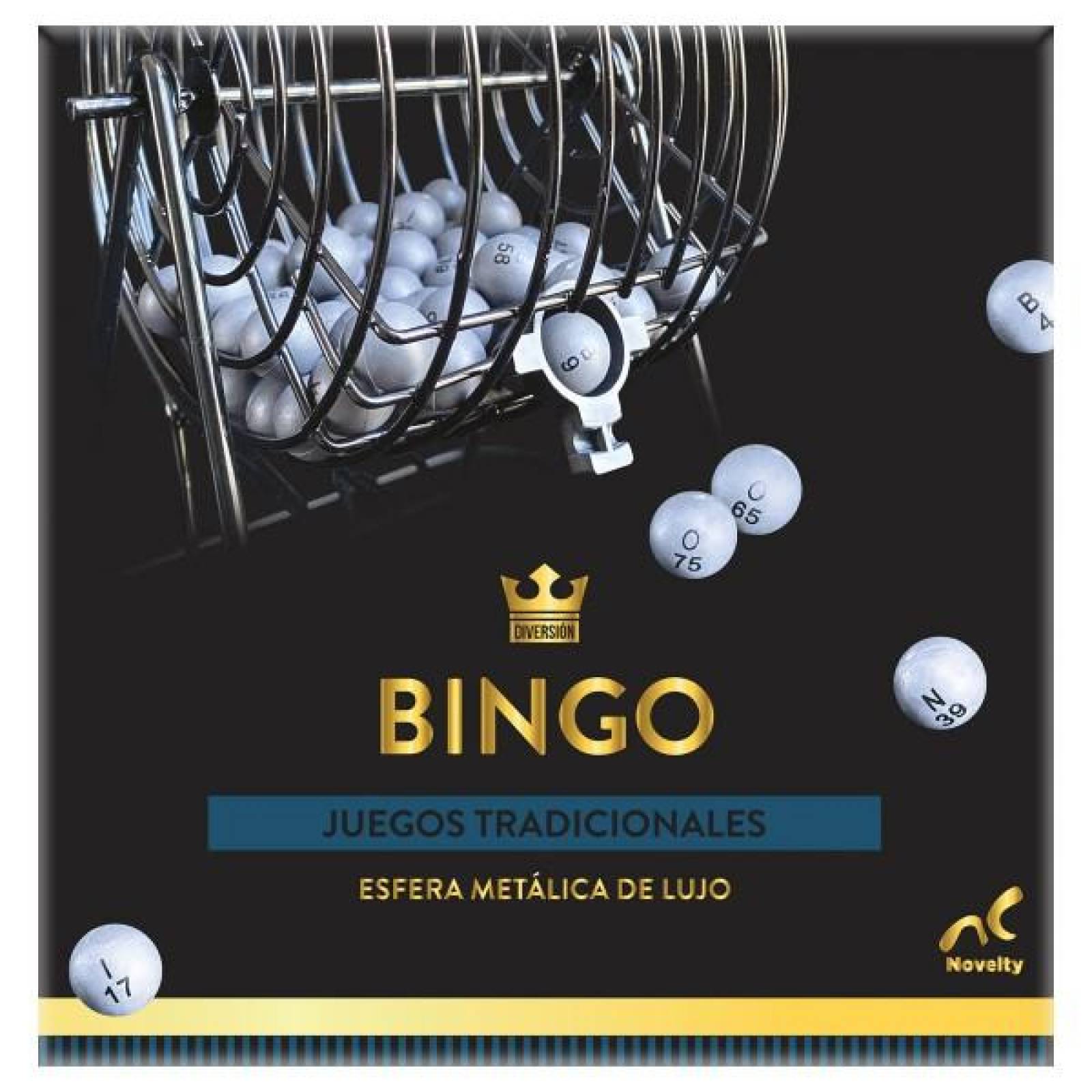Juego De Mesa Bingo,Metal, Clasico, Salón 244 Piezas 