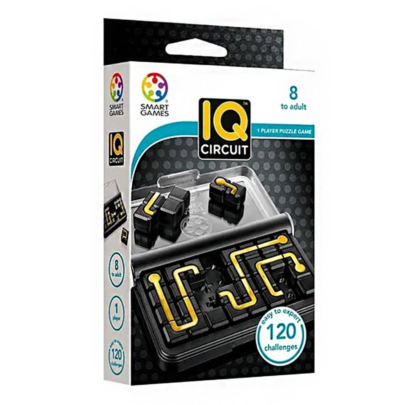 Juego De Destreza IQ Circuit 120 Retos Lógica Smart Games .
