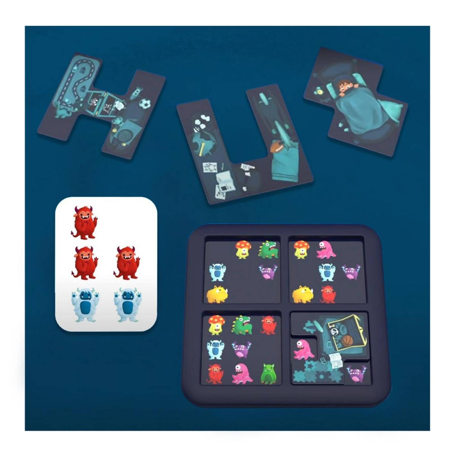 Juego De Mesa Y Destreza Monsters Hide & Seek Smart Games 