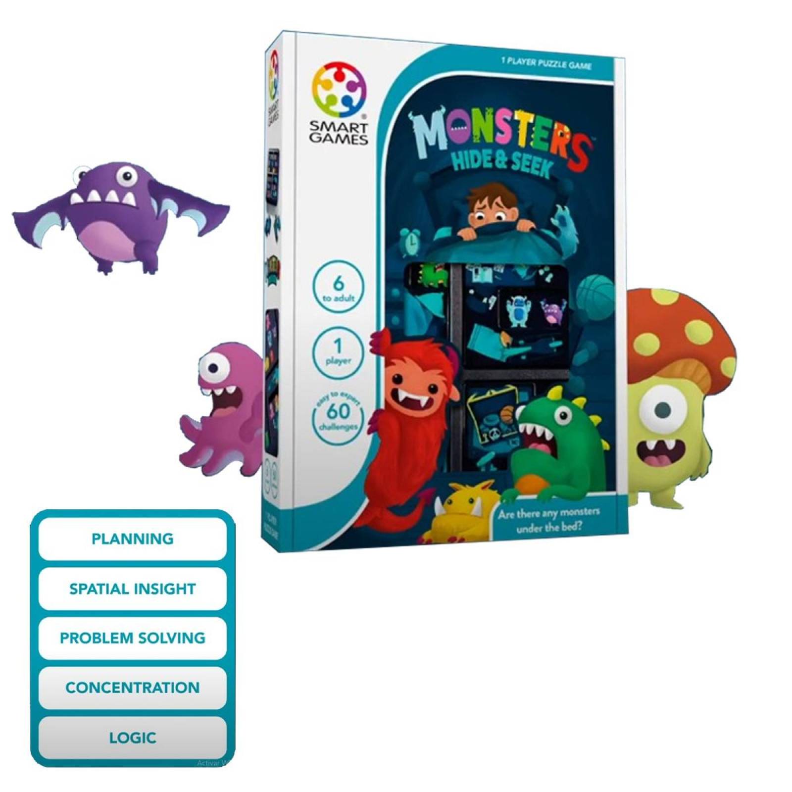 Juego De Mesa Y Destreza Monsters Hide & Seek Smart Games 