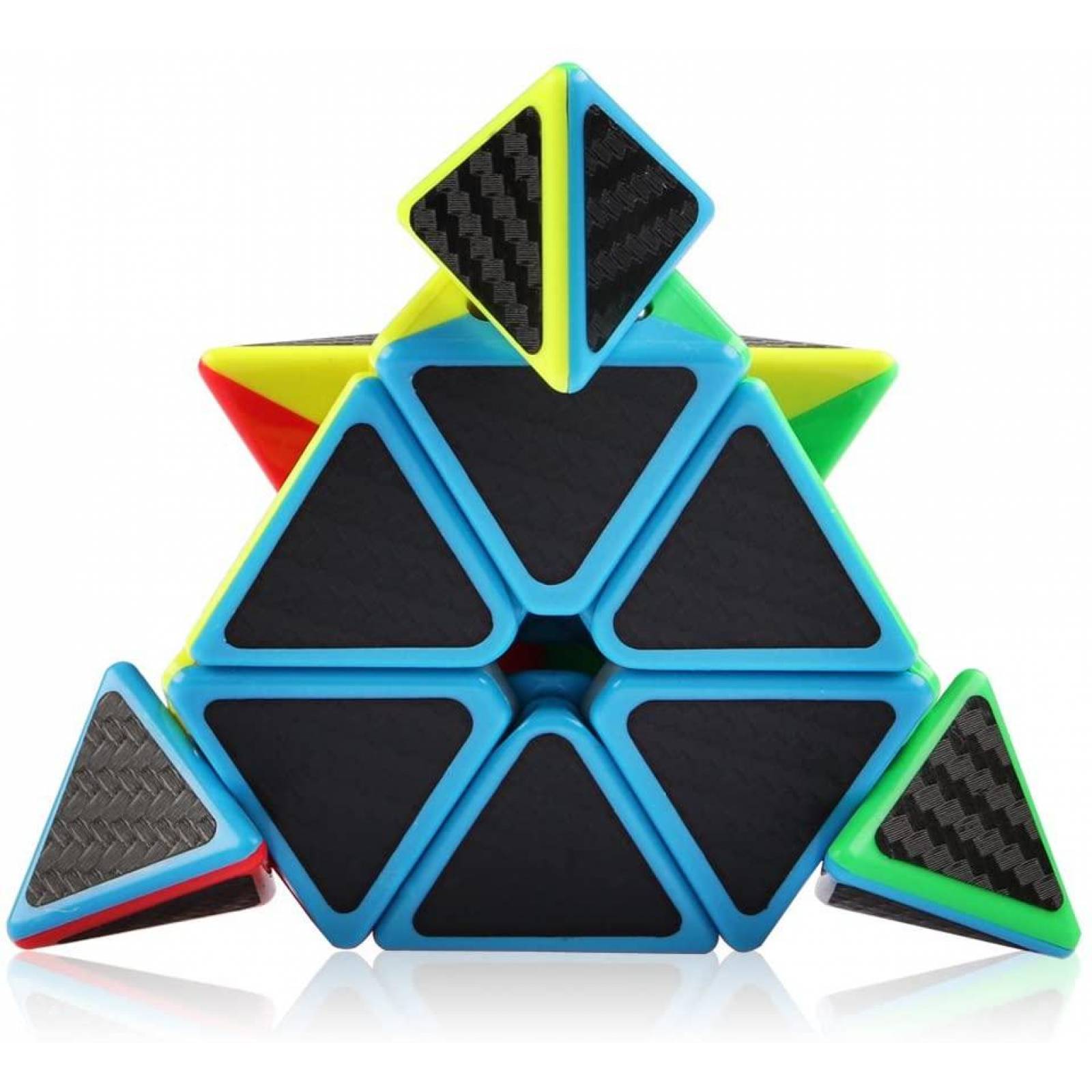 Rubik Pyraminx Carbon Fiber 3x3, Piramidal 