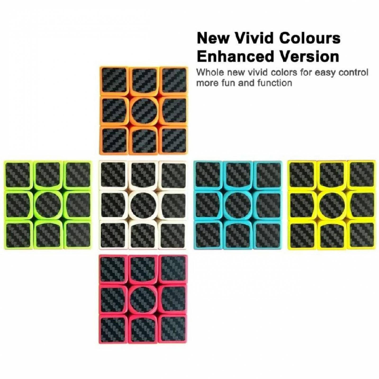 Cubo Rubik 3x3, Fibra De Carbon