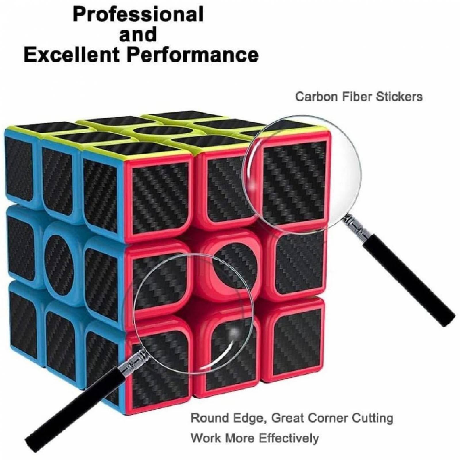 Cubo Rubik 3x3, Fibra De Carbon