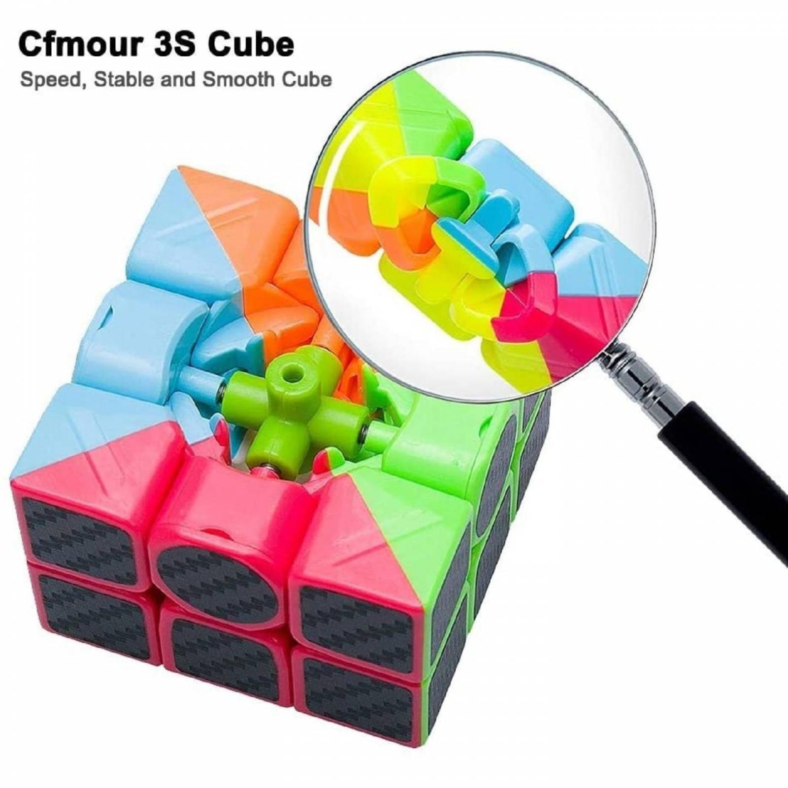 Cubo Rubik 3x3, Fibra De Carbon