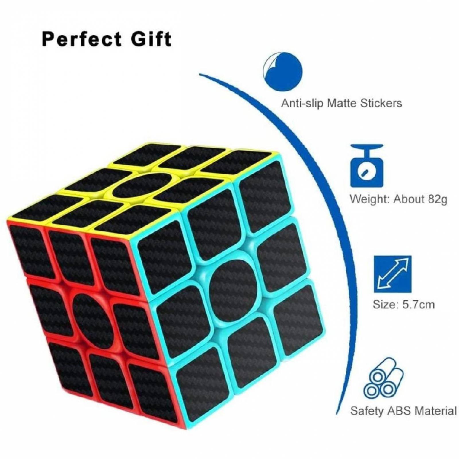 Cubo Rubik 3x3, Fibra De Carbon