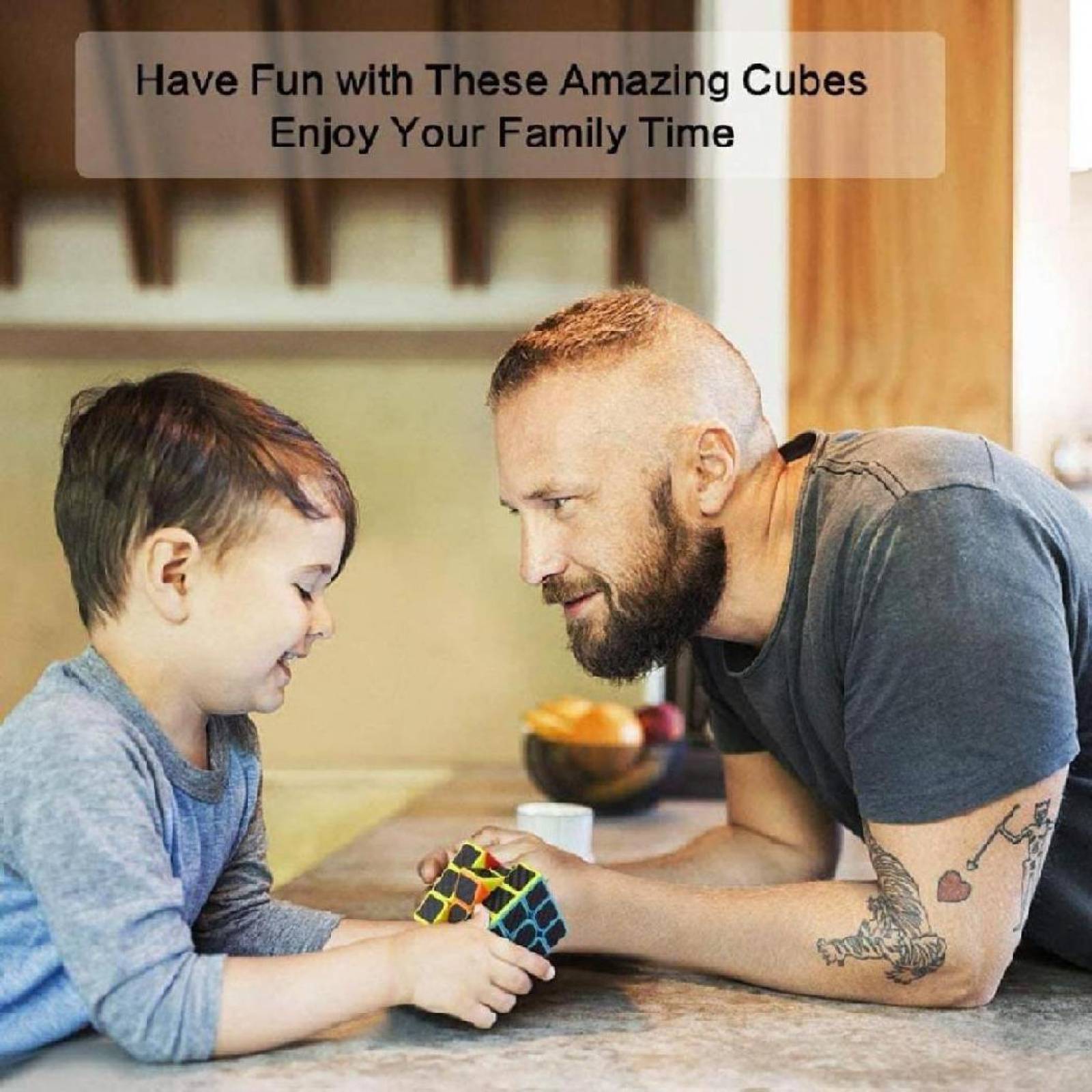 Cubo Rubik 3x3, Fibra De Carbon