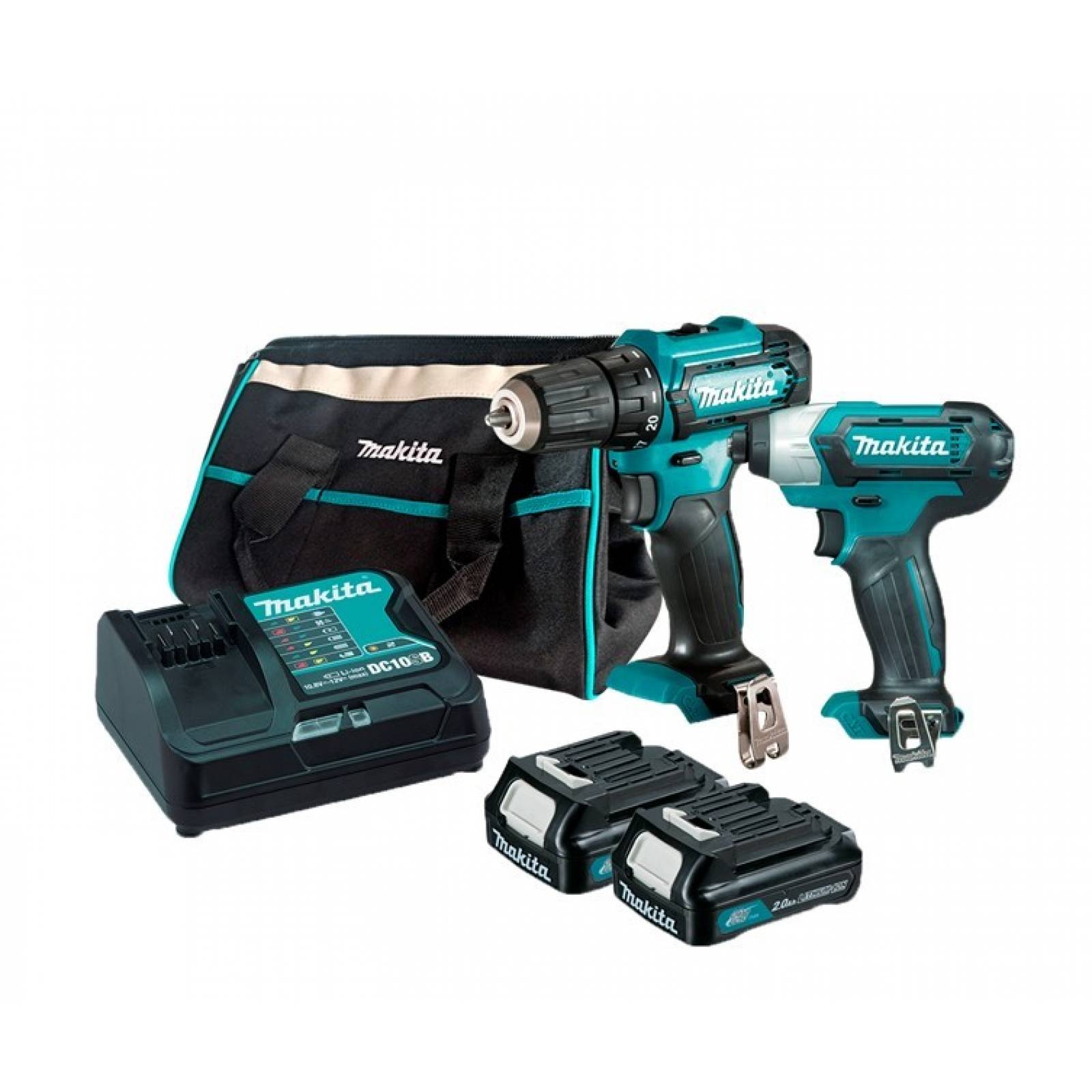 Combo Atornillador + Rotomartillo 2 Bat CLX228 Makita