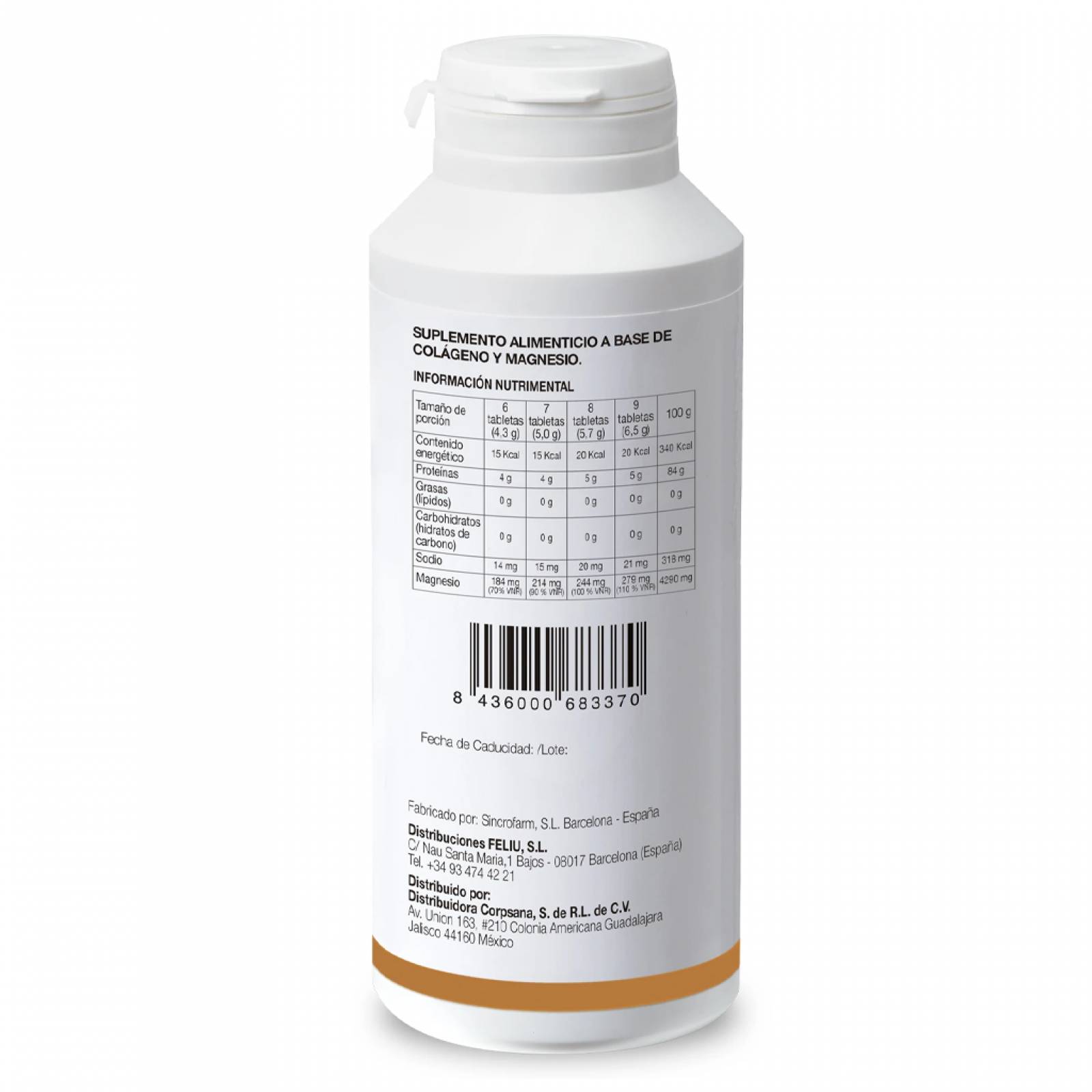 Colageno con Magnesio Tabletas 75 Días - Ana Maria Lajusticia